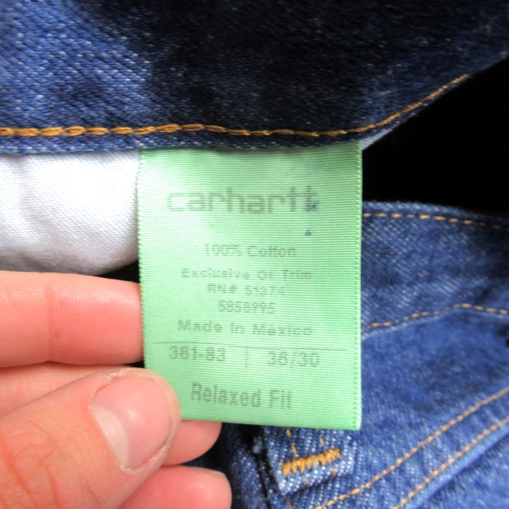 Carhartt VINTAGE Carhartt Jeans Mens 36x30 Medium Wash Denim Rugged Relaxed Fit Wide Leg Work NEW Size US 36 / EU 52 - 3 Thumbnail