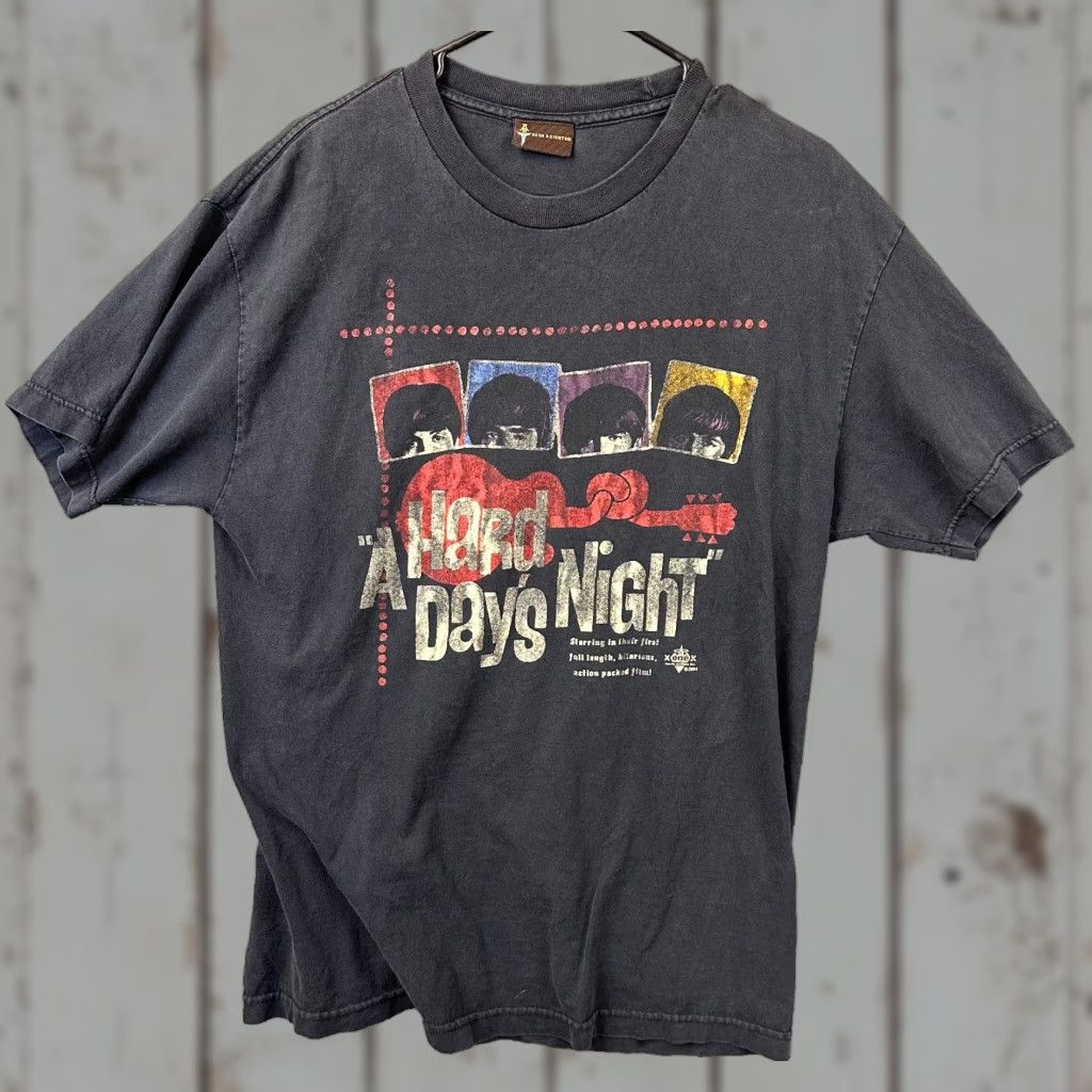 Vintage VINTAGE The Beatles Hard Days Night Shirt Mens Large Cotton Tee USA Made Aces 8s 2004 90s Rock Music Fab Four John Paul George Ringo Size US L / EU 52-54 / 3 - 1 Thumbnail