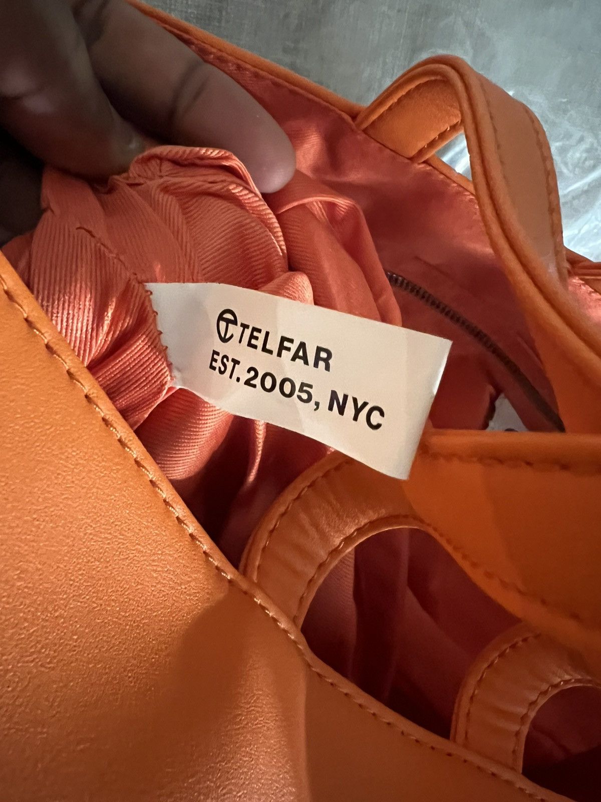 Telfar Telfar Shopping Bag Large Orange Size ONE SIZE - 9 Thumbnail