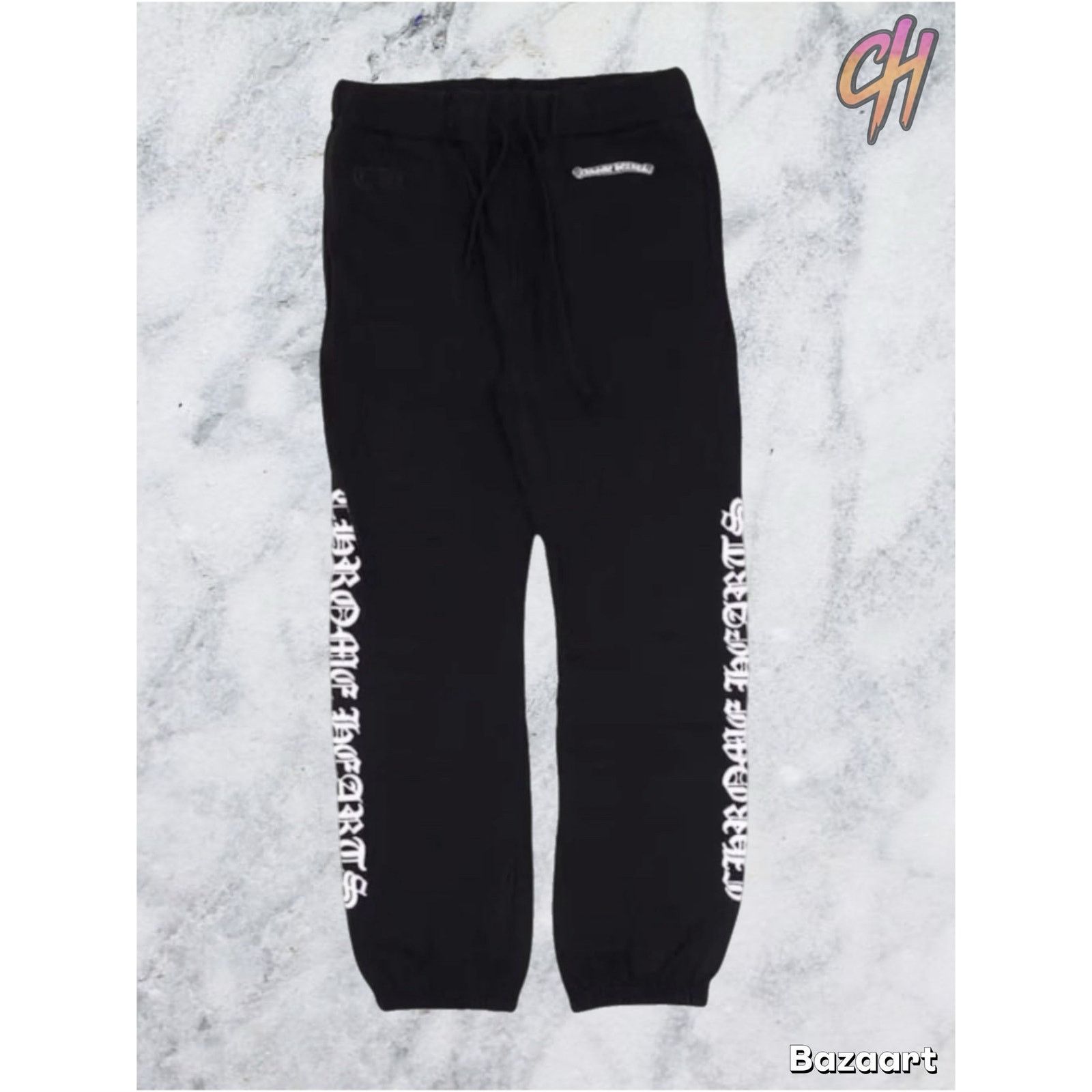Chrome Hearts Chrome Hearts Scroll Logo Sweatpants “Black” Size Large Size US 36 / EU 52 - 6 Thumbnail