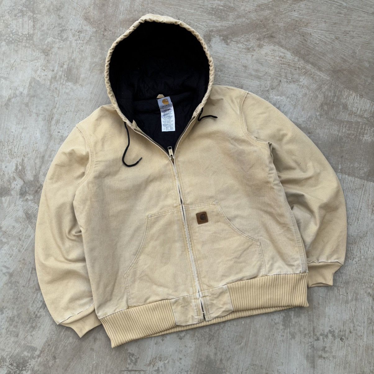 Carhartt Vintage Sunfaded Carhartt Active Hooded Jacket Size US M / EU 48-50 / 2 - 1 Thumbnail