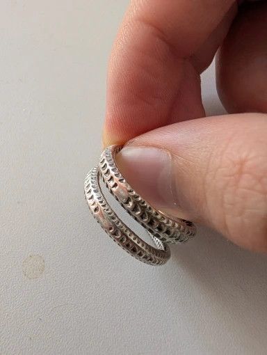 Vintage Resizable 925 Sterling Silver Unique Horned Snake Ring Size ONE SIZE - 6 Thumbnail