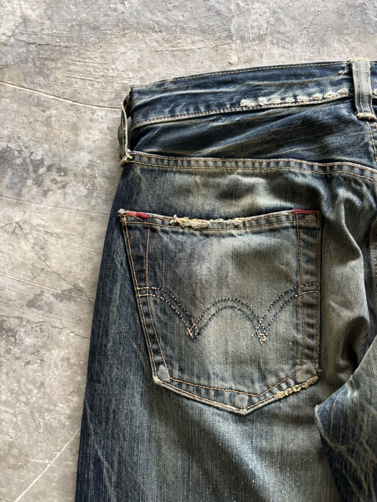 Edwin edwin distressed japanese denim studded skull punk sashiko Size US 28 / EU 44 - 17 Thumbnail