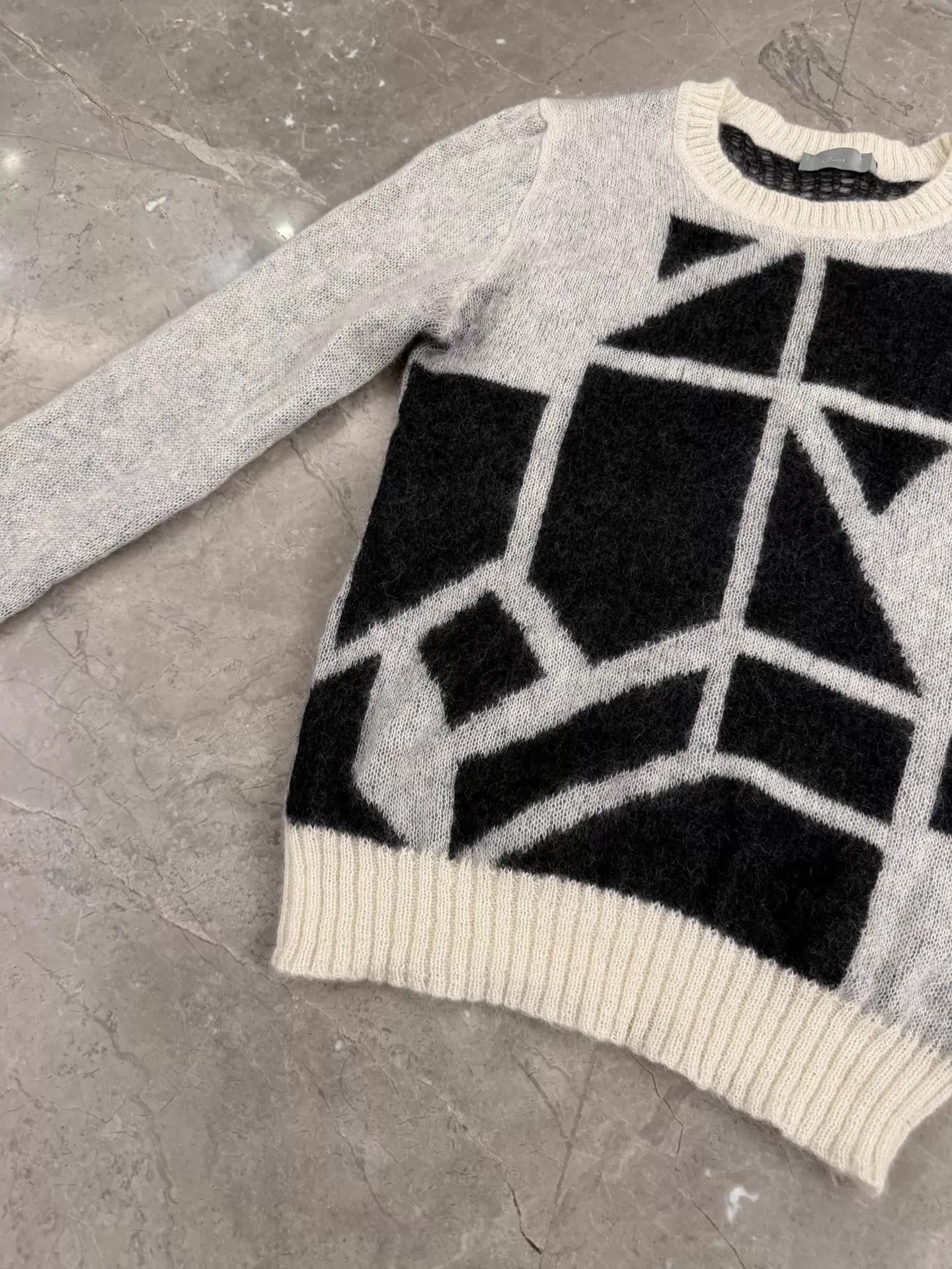 Dior Geometric Pattern Long Sleeve Sweater Size US S / EU 44-46 / 1 - 2 Thumbnail