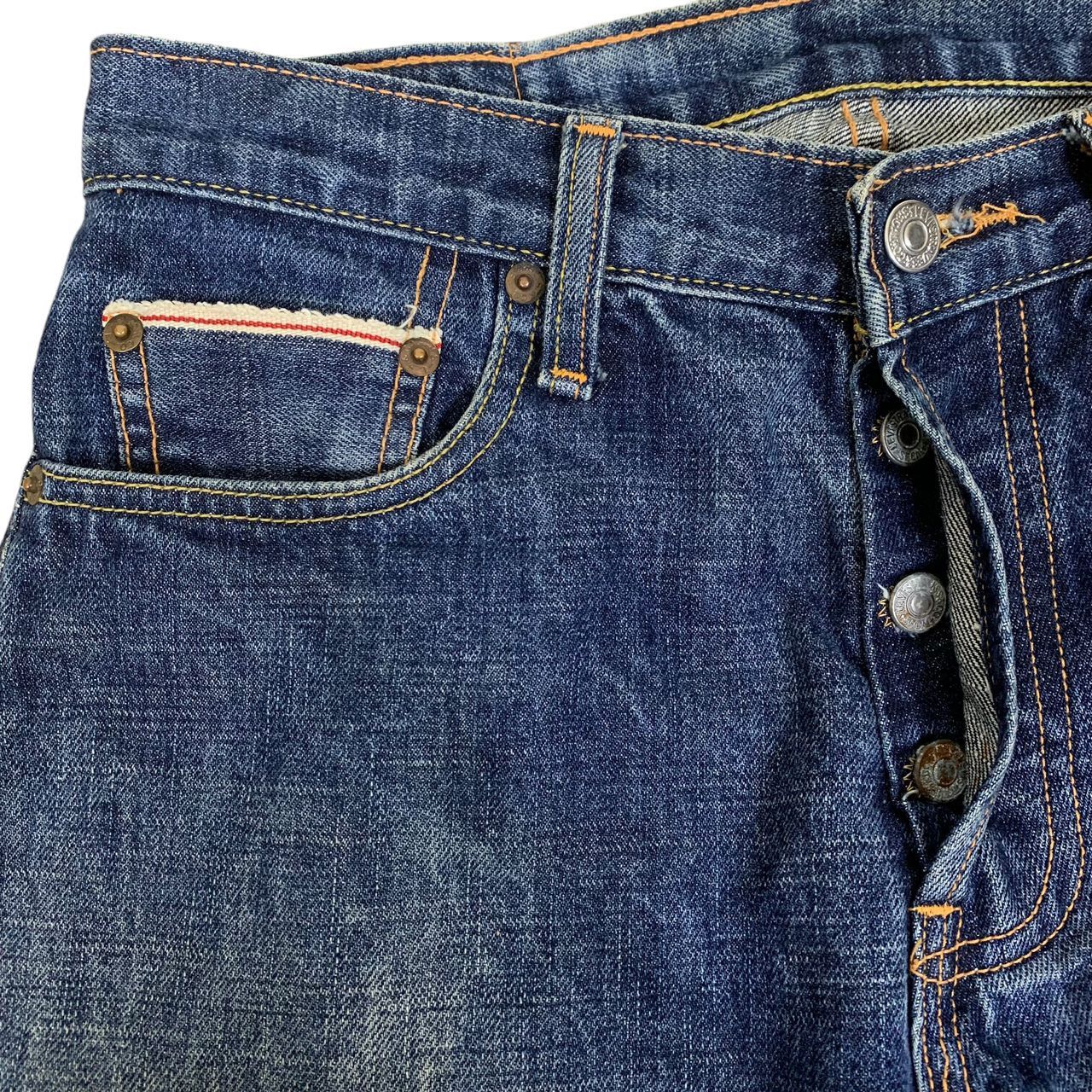 Jean × Levi's × Levi's Vintage Clothing Vintage Levis Big E Jeans Levis Selvedge Size US 30 / EU 46 - 3 Thumbnail