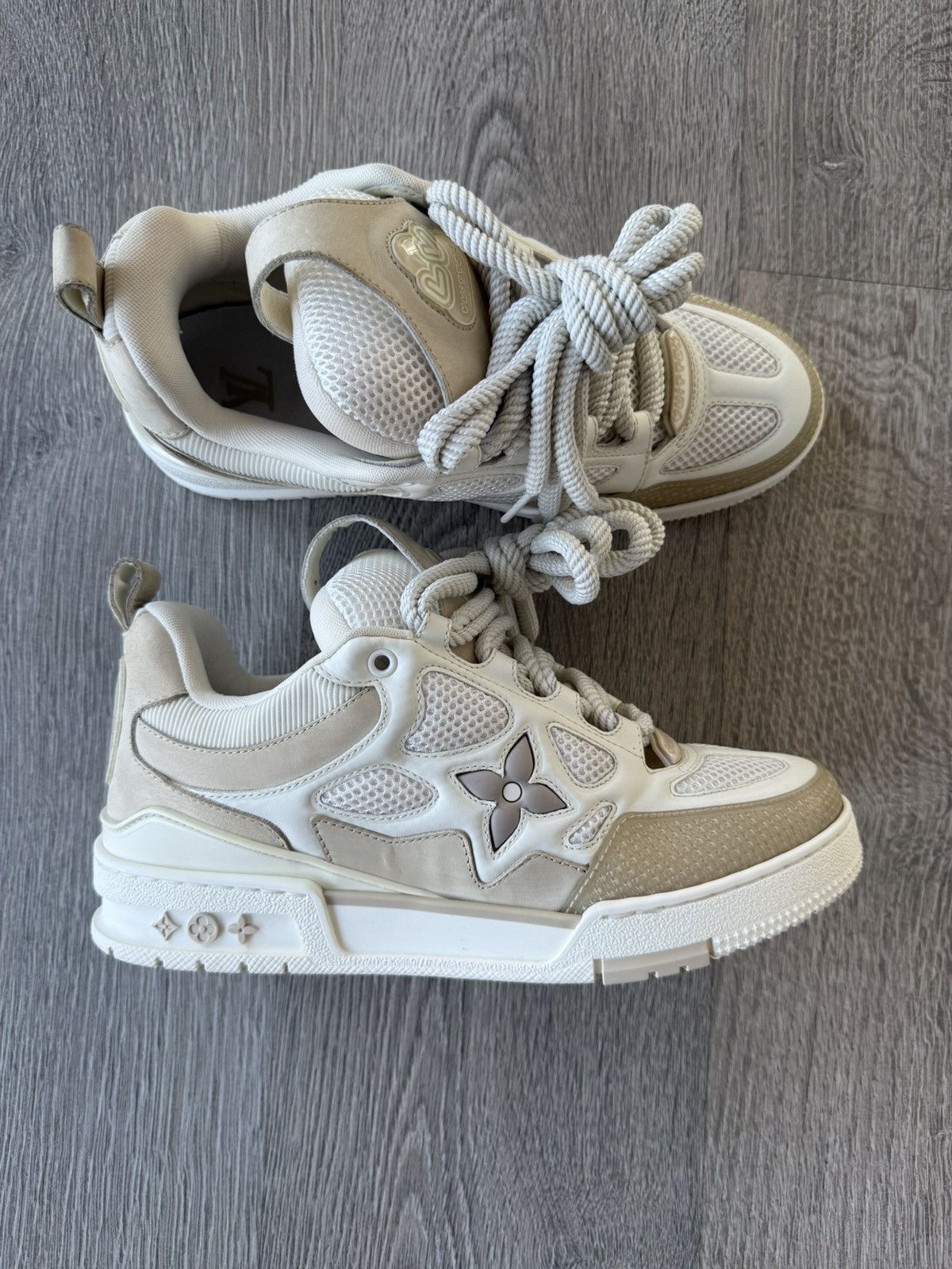 Louis Vuitton Louis Vuitton “LV Skate Sneaker” Beige Size US 8 / EU 41 - 1 Thumbnail