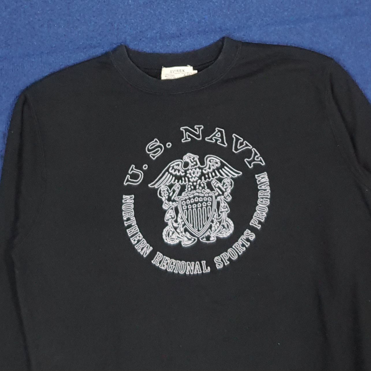 Avirex Rare Vintage 90s Avirex US Navy Sports Sweatshirt C277N7 Size US M / EU 48-50 / 2 - 2 Thumbnail