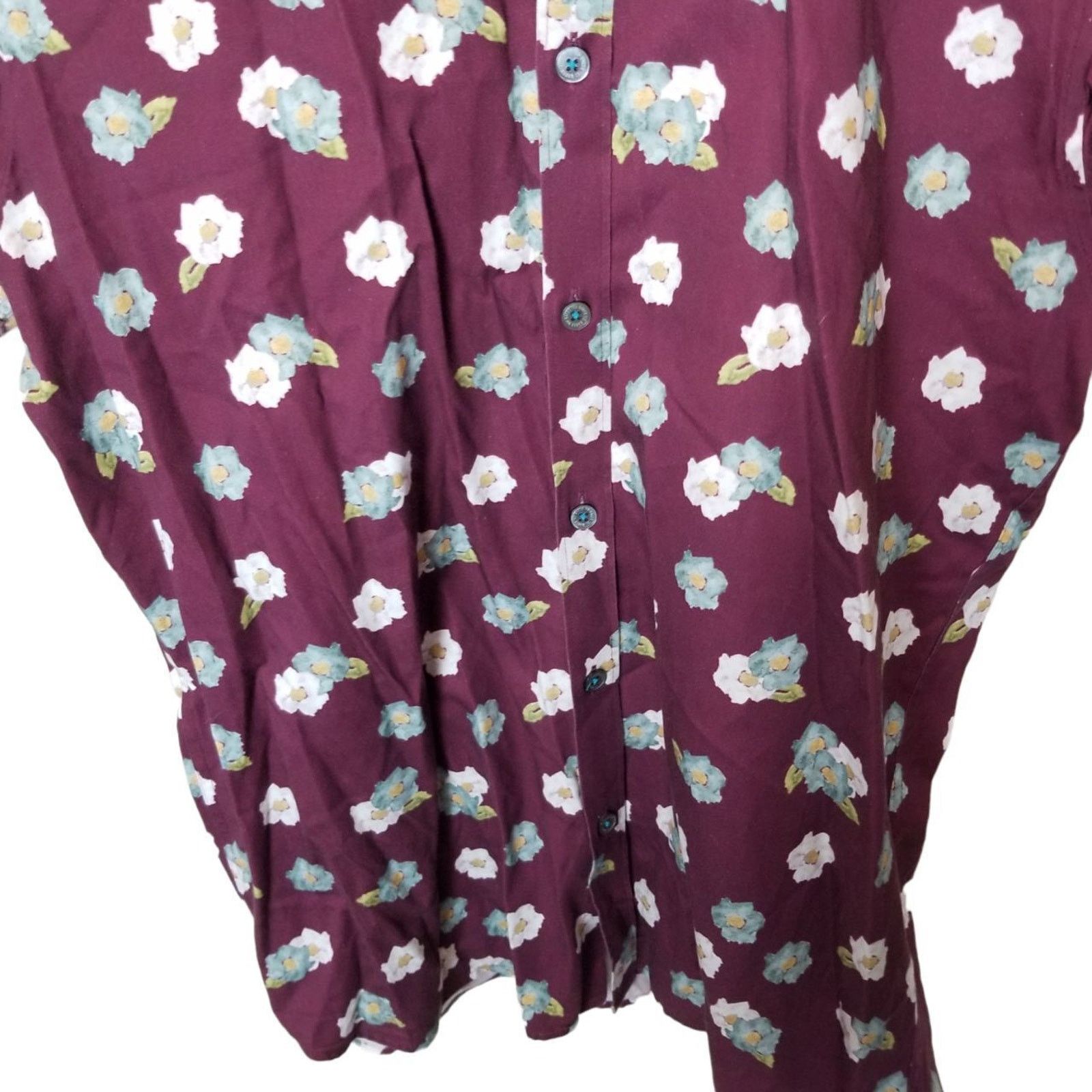 Ted Baker Ted Baker Mens Floral Shirt Size 4 Large Preppy Classic Size US L / EU 52-54 / 3 - 3 Thumbnail