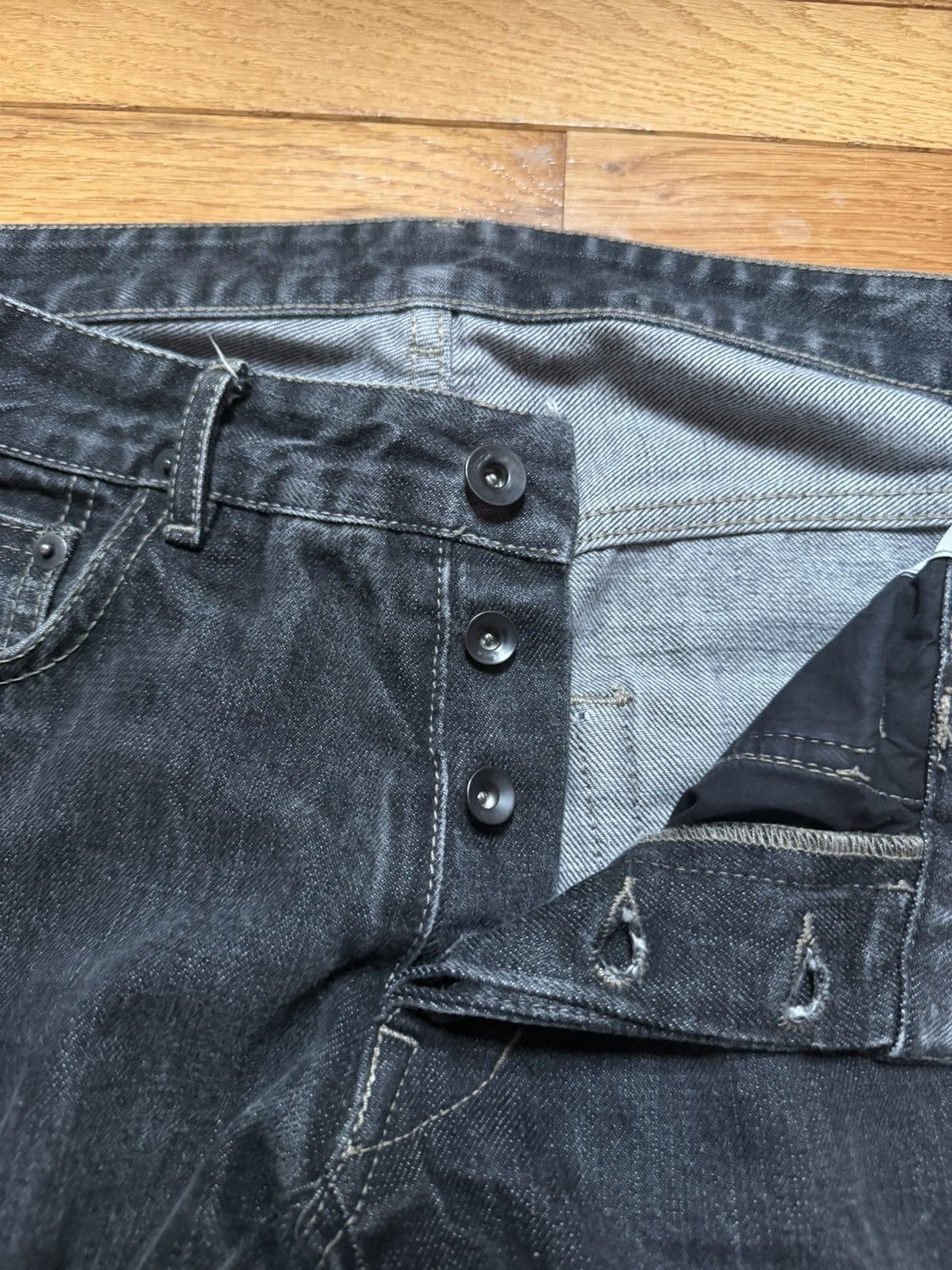 Rick Owens Rick Owens UNBW Detroit Cut Denim Size US 30 / EU 46 - 4 Thumbnail
