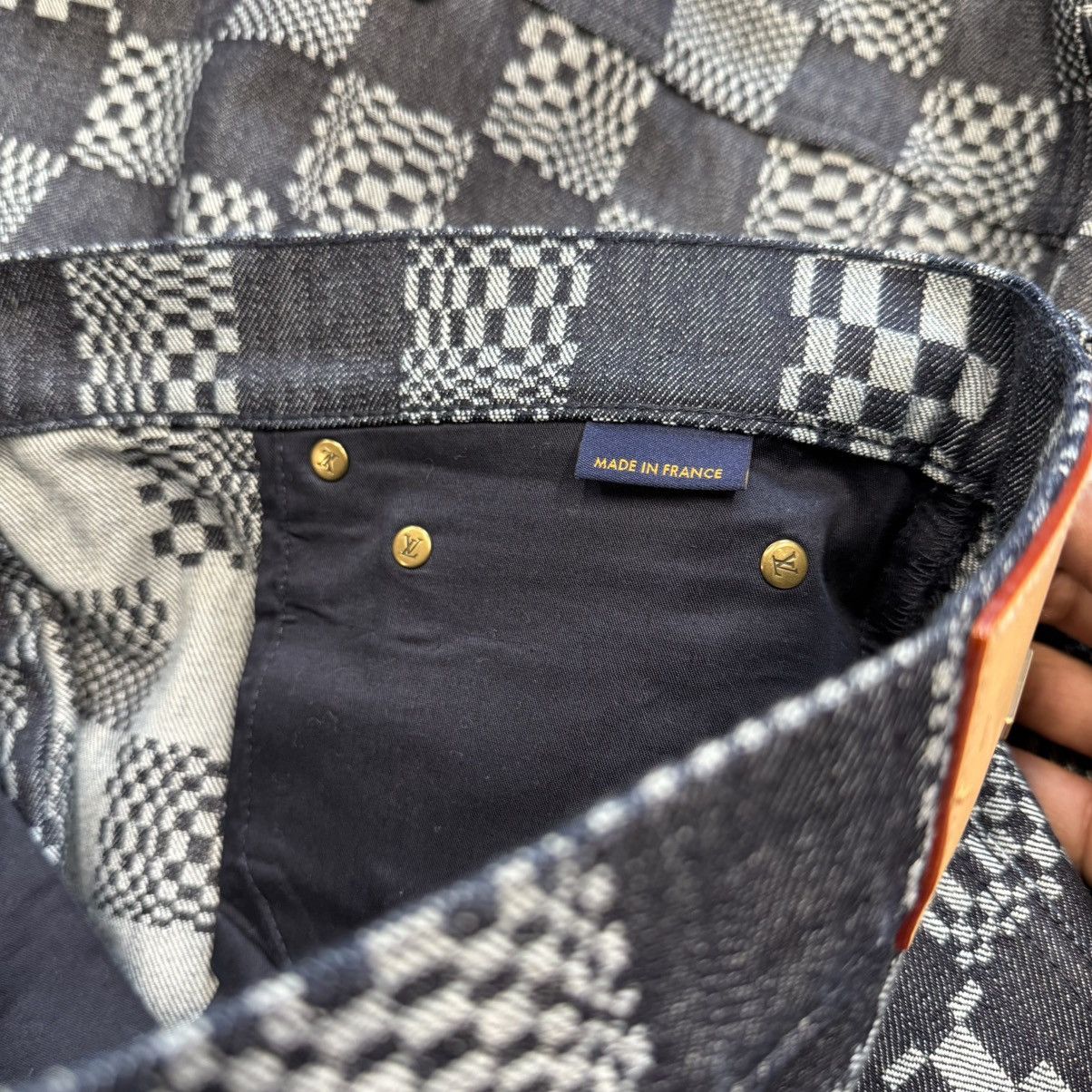 Louis Vuitton Louis Vuitton Distorted Damier Denim Jacket And Pants Set Size US L / EU 52-54 / 3 - 19 Thumbnail