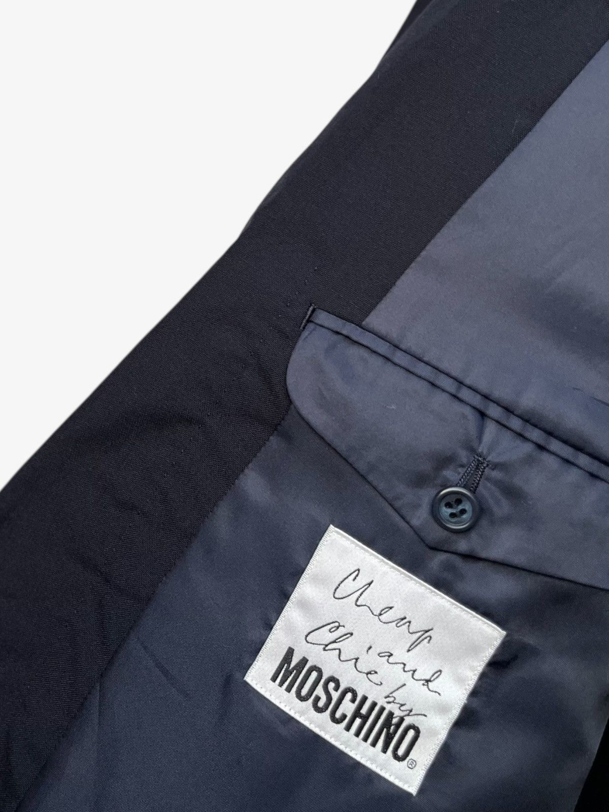 Moschino Moschino Cheap and Chic Navy Double Breasted Tailored Jacket Size US L / EU 52-54 / 3 - 12 Thumbnail