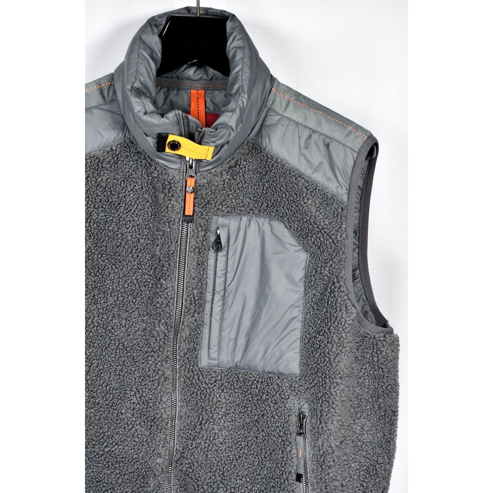 Parajumpers PARAJUMPERS VEST SELKUP POWER FLEECE VEST L MEN Gray 90% DOWN 10% FEATHER ZIP Front Logo 2021 Size US L / EU 52-54 / 3 - 6 Thumbnail