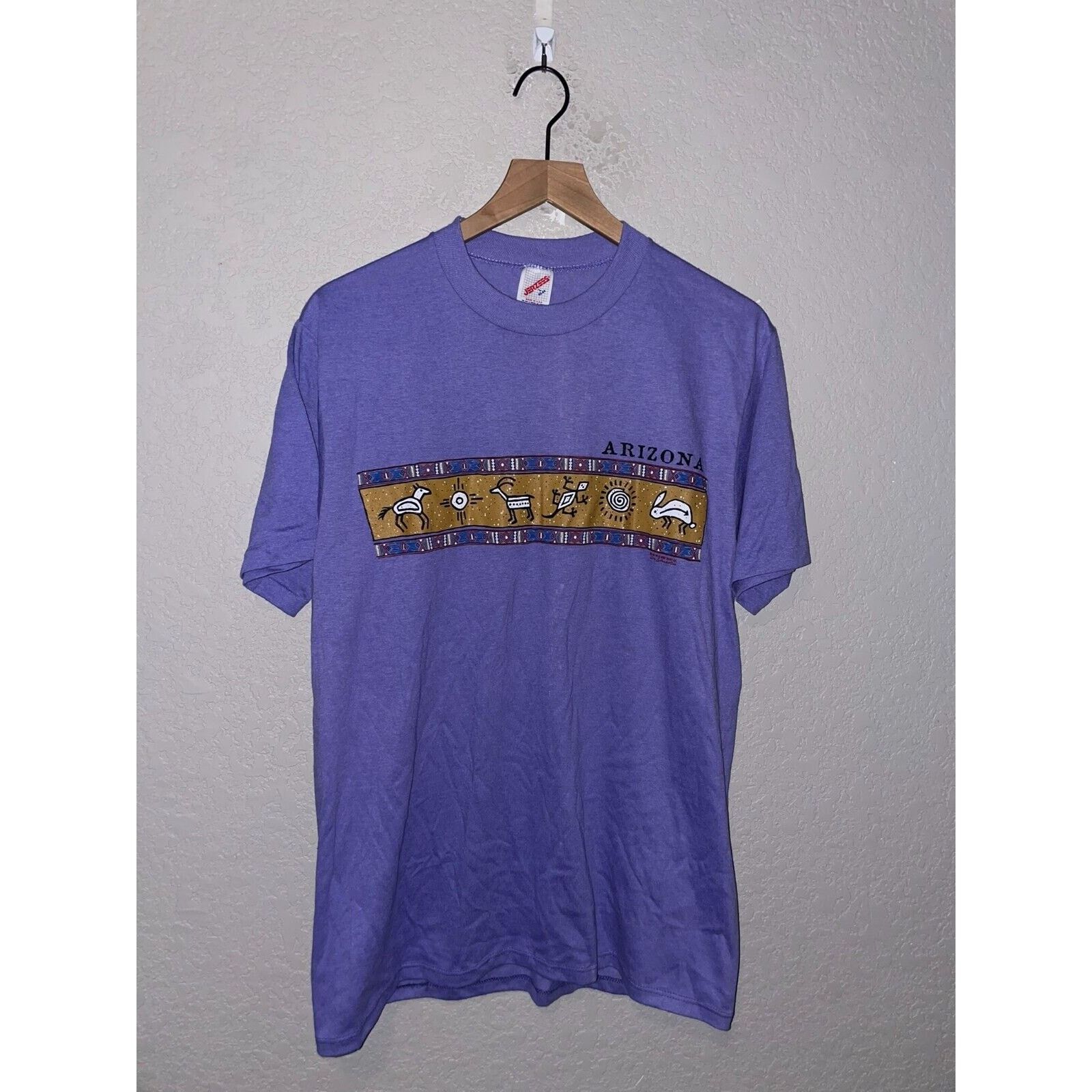 Jerzees Vintage Arizona Native Shirt Aboriginal Cave 90s Tee L Size US L / EU 52-54 / 3 - 1 Thumbnail