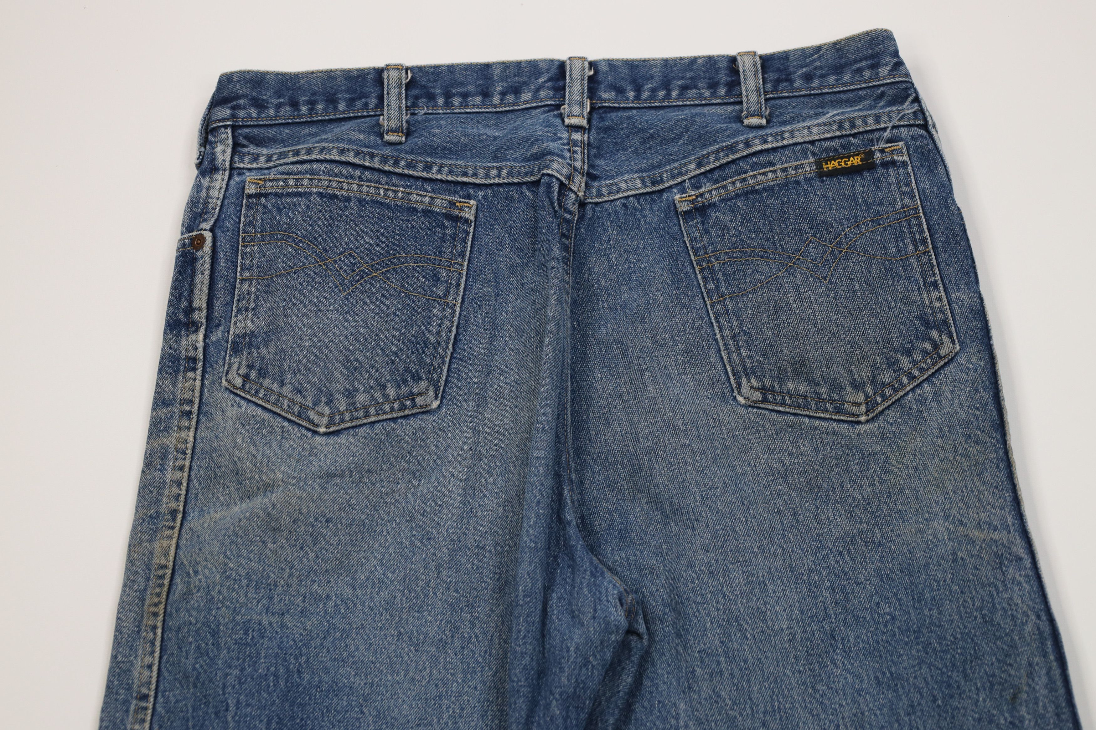 Vintage Vintage 70s Streetwear Flared Wide Leg Denim Jeans USA Size US 34 / EU 50 - 12 Thumbnail