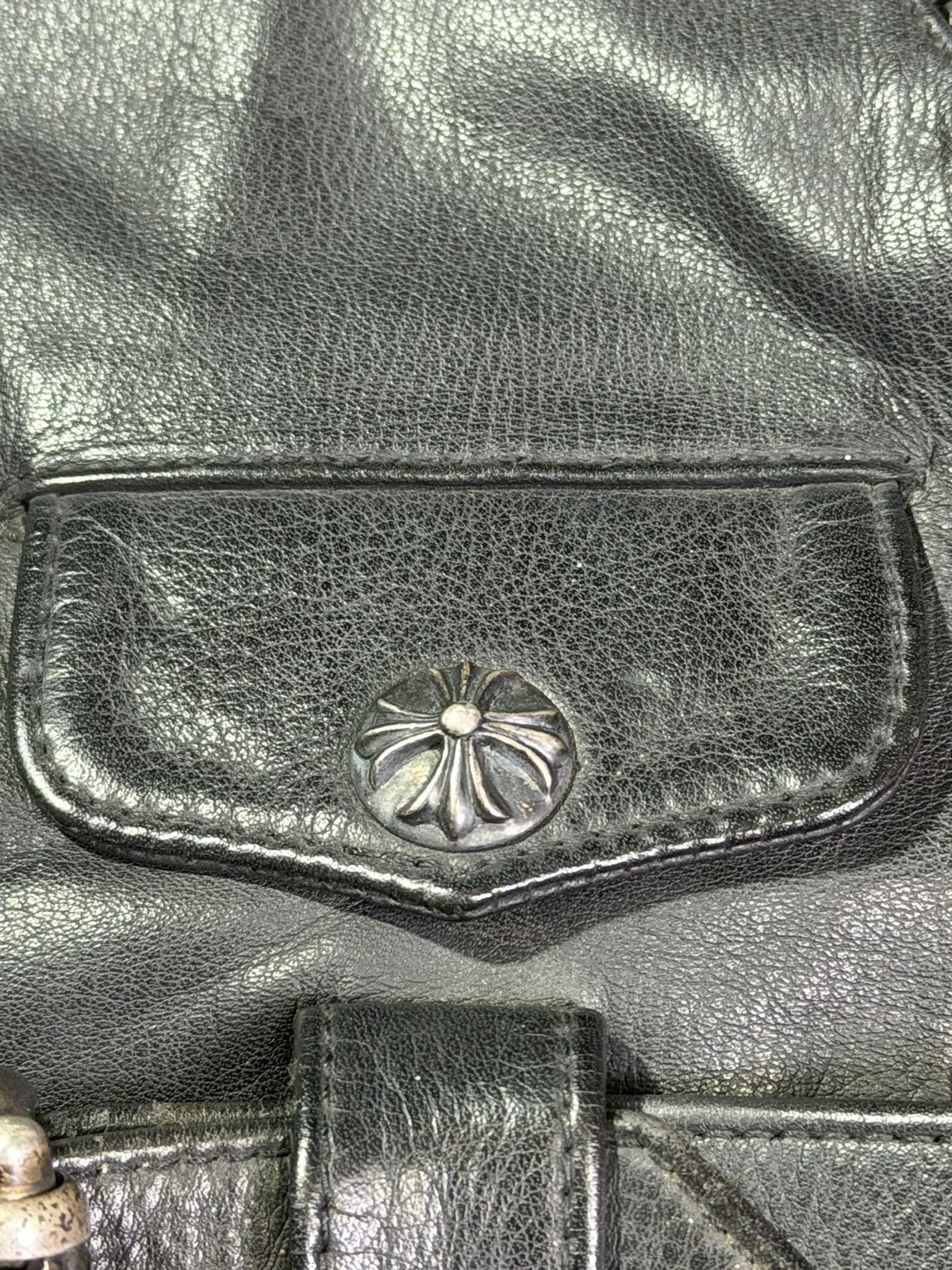 Chrome Hearts Chrome Hearts - Big Cross Belted Leather Biker Jacket Size US S / EU 44-46 / 1 - 8 Thumbnail