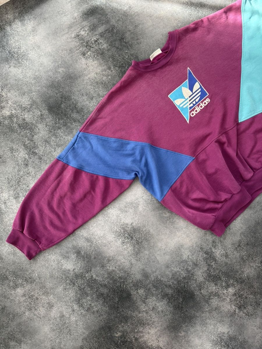 Adidas rare vintage adidas 90s big logo sweatshirt Size US XL / EU 56 / 4 - 5 Thumbnail