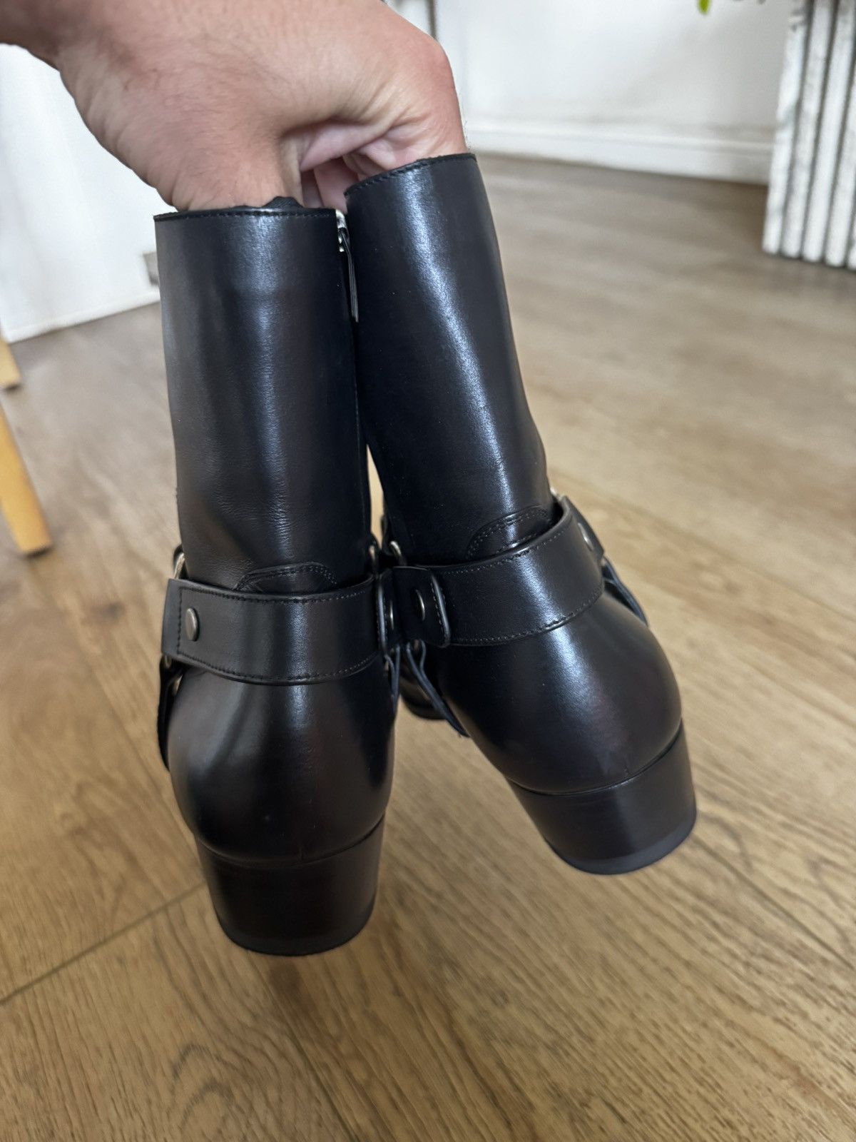 Saint Laurent Paris Leather harness wyatts Size US 7 / EU 40 - 5 Thumbnail