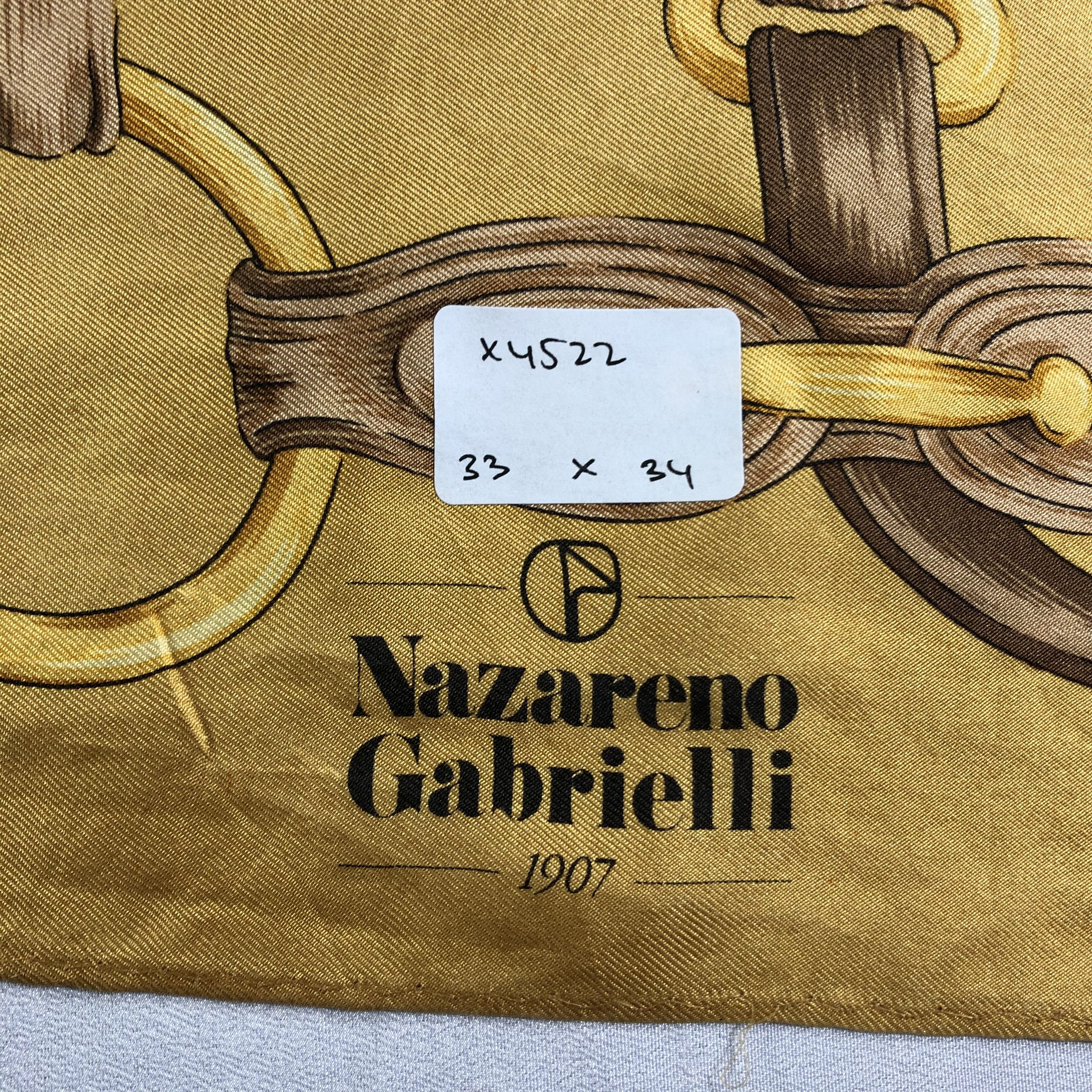 Nazareno Gabrielli × Vintage Vintage Nazareno Gabrielli Silk Scarf Size ONE SIZE - 7 Thumbnail