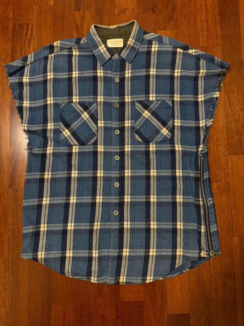 Fear of God Fear of God Season 4 Blue Sleeveless Shirt Size US M / EU 48-50 / 2 - 1 Thumbnail