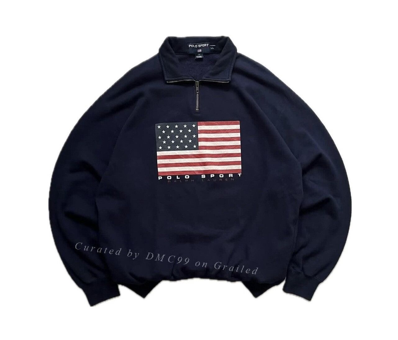 Polo Ralph Lauren Vintage Polo Ralph Lauren 1990s Halfzip Sweatshirt Size US L / EU 52-54 / 3 - 1 Thumbnail