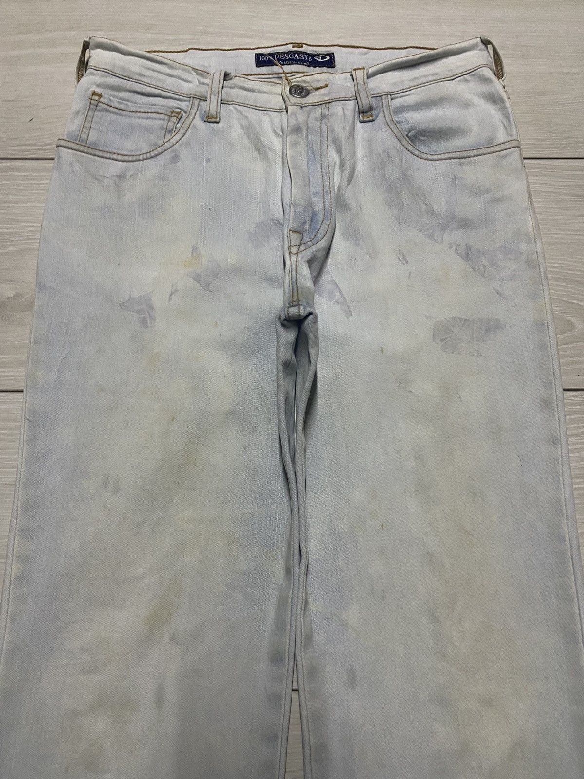 Vintage Vintage Desgaste Euro Claw Mark Flare Jeans Size 26" / US 2 / IT 38 - 3 Thumbnail