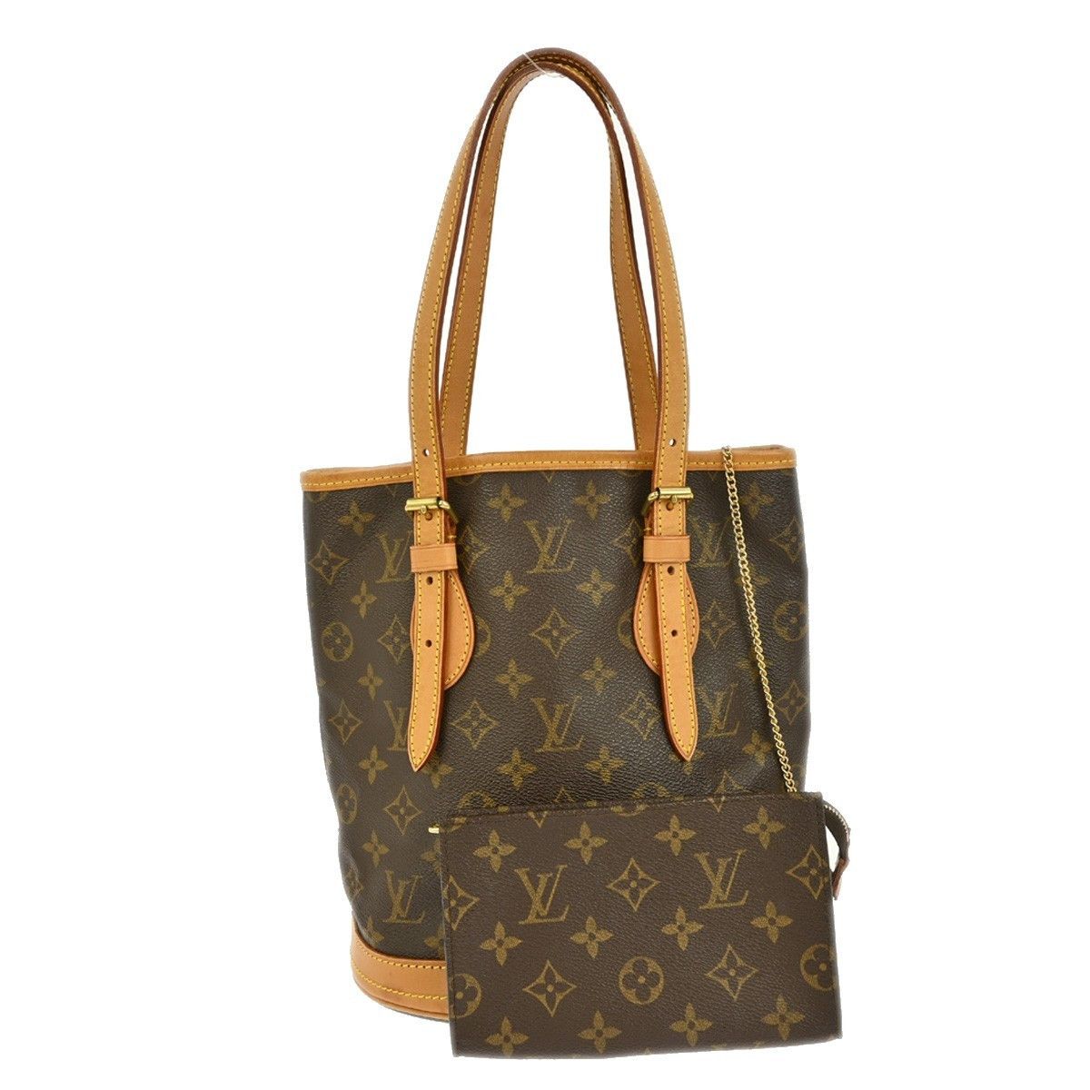 Louis Vuitton Louis Vuitton Petit Bucket Bag Monogram Canvas Size ONE SIZE - 1 Thumbnail