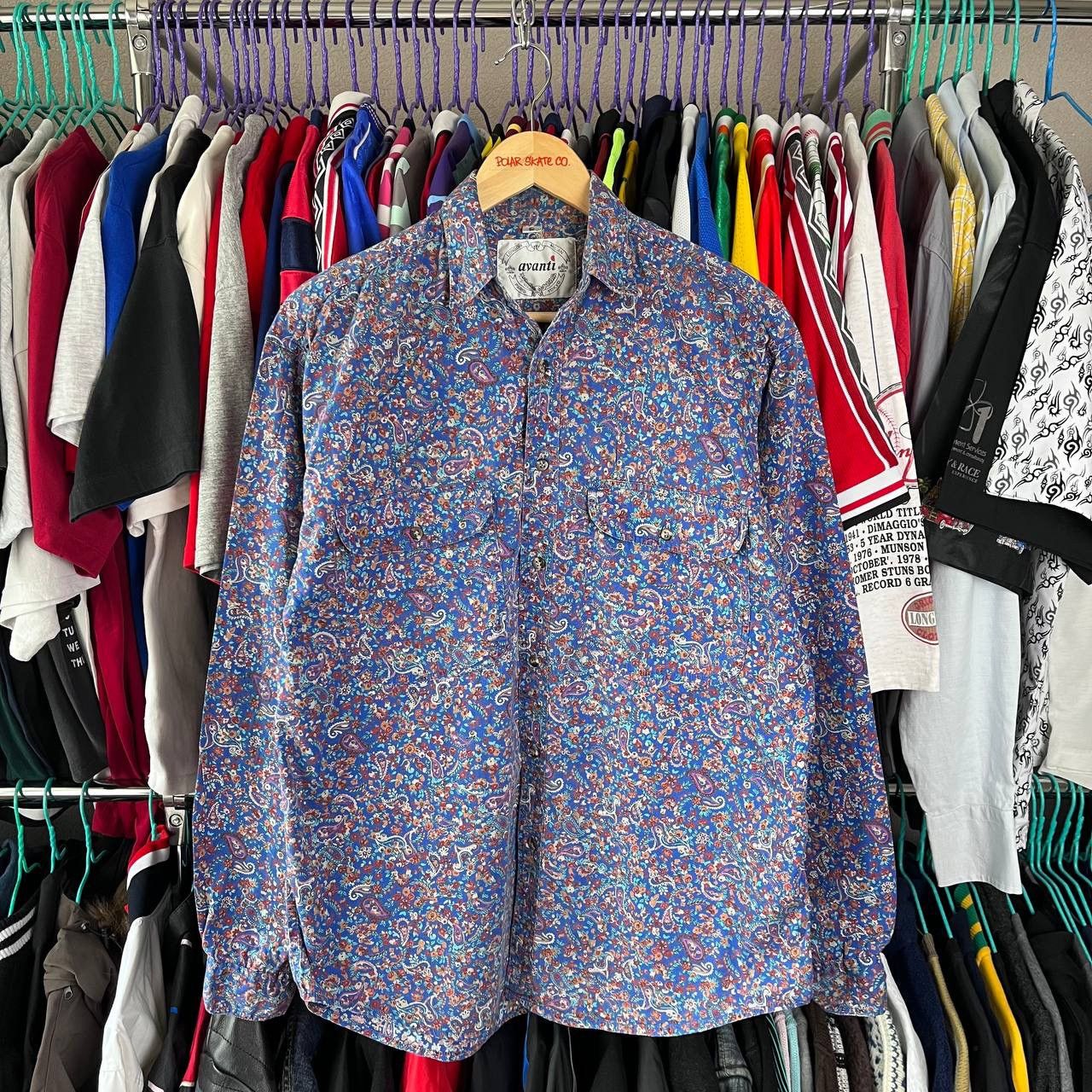 Vintage 90s Avanti Surf Hawaiian Aloha Long Sleeve Button Up Shirt Size US S / EU 44-46 / 1 - 2 Thumbnail
