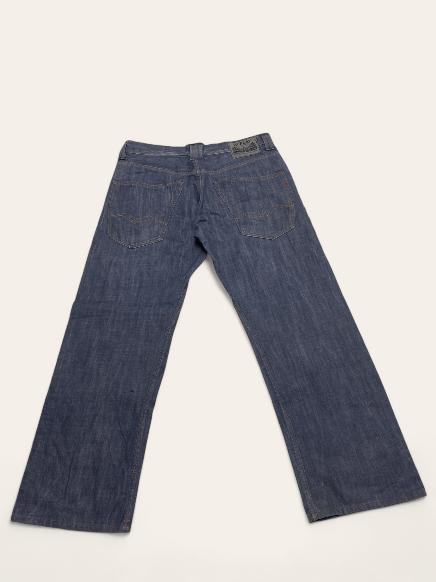 Jean Vintage REPLAY Navy Denim Jeans Y2k Style Beautiful Size US 34 / EU 50 - 11 Thumbnail