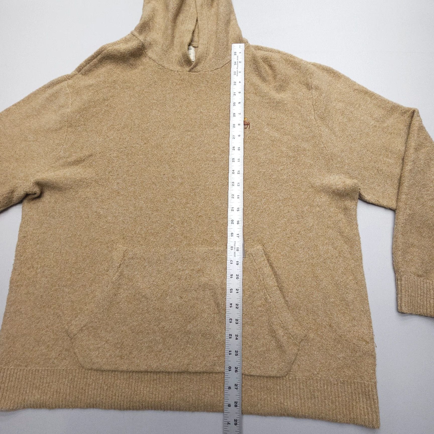 Abercrombie & Fitch Abercrombie & Fitch Hoodie Mens XL Tan Fleece Logo Moose Relaxed Pullover Baggy Vintage? Size US XL / EU 56 / 4 - 4 Thumbnail