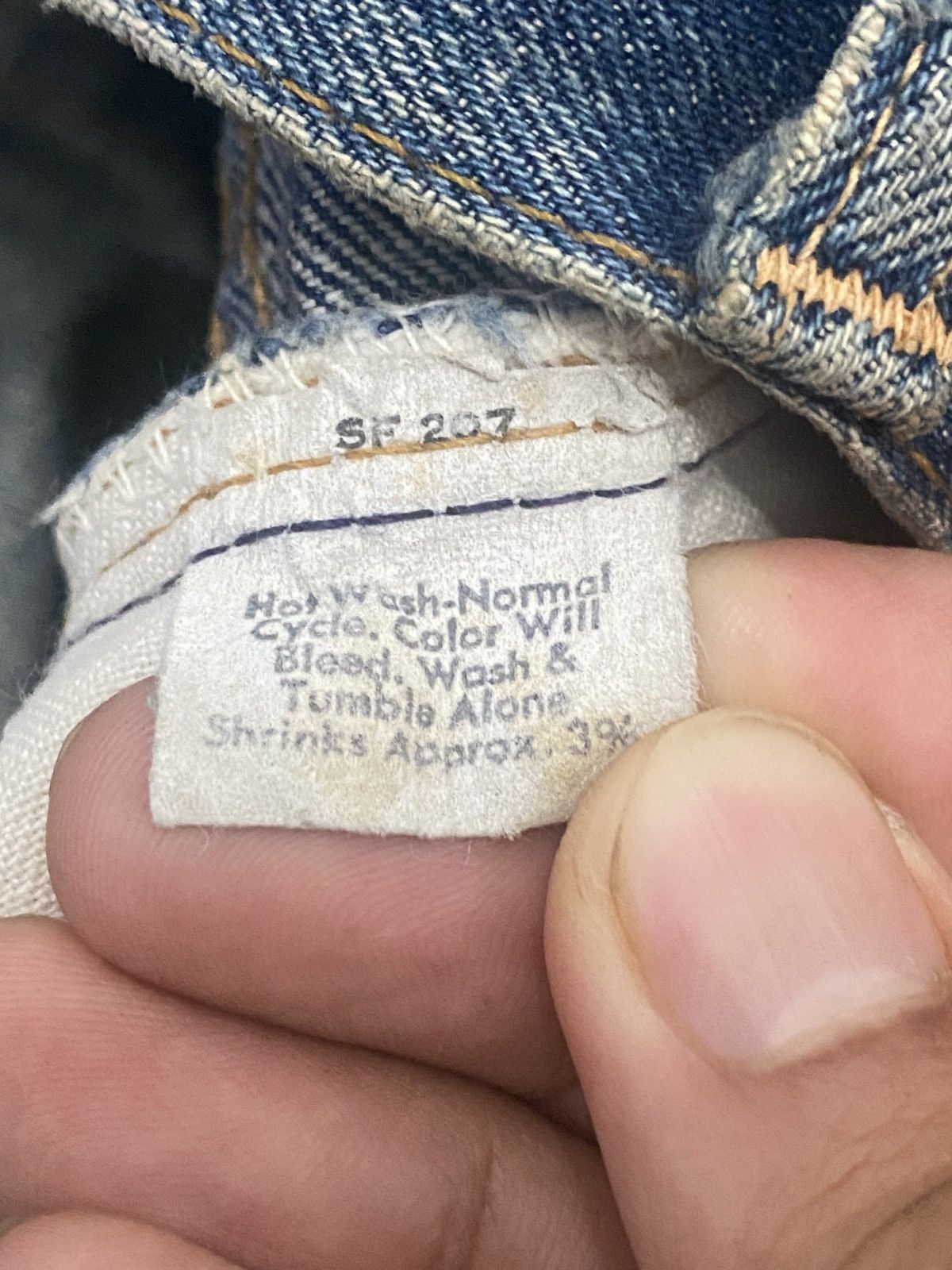 Levi's × Levi's Vintage Clothing Rare Vintage 80s Levi’s Big E Distressed Jeans Made Usa Size US 34 / EU 50 - 17 Thumbnail