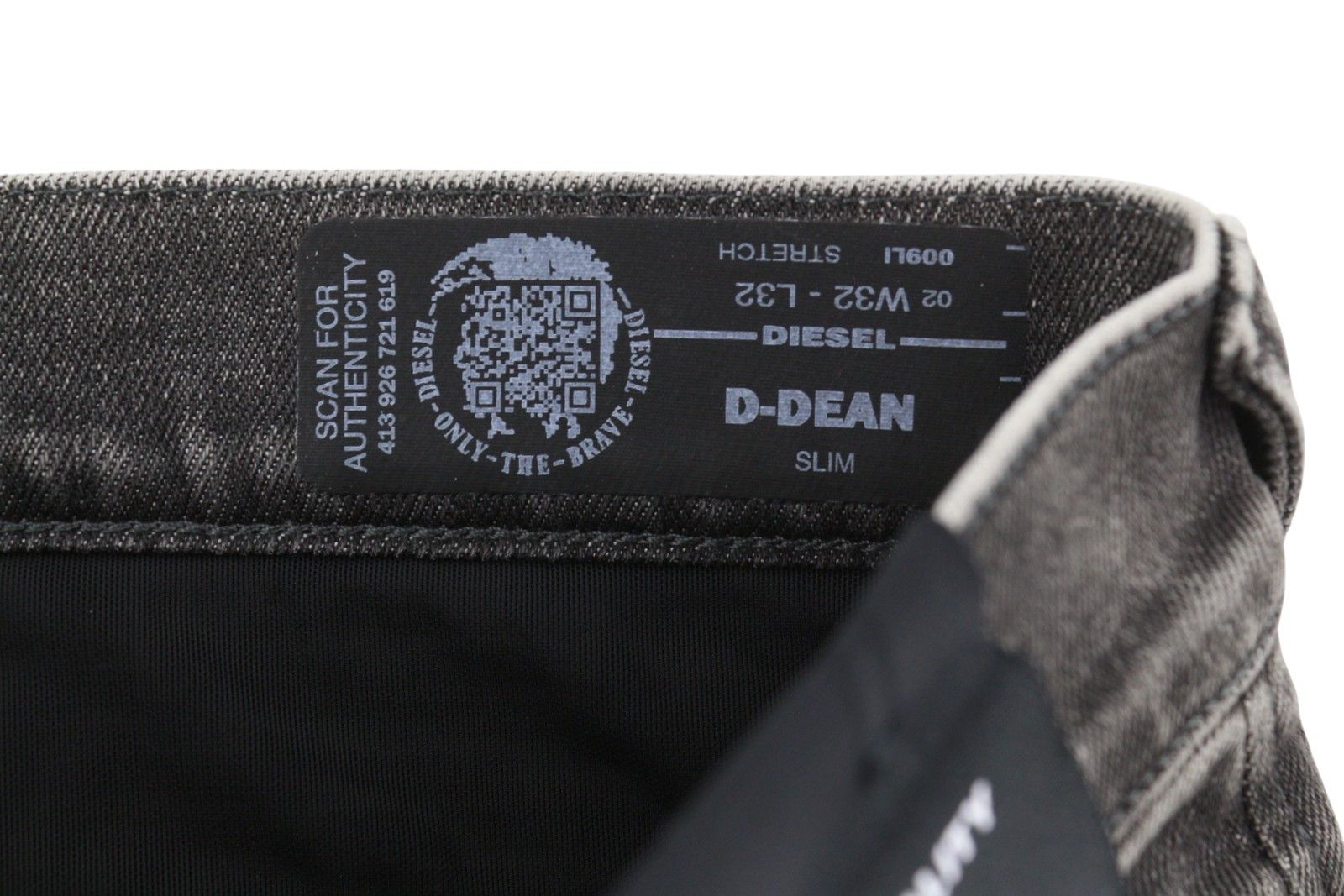 Diesel D-DEAN 009LI W32/L32 Black Faded Slim Stretch Jeans 86756 Size US 32 / EU 48 - 11 Thumbnail