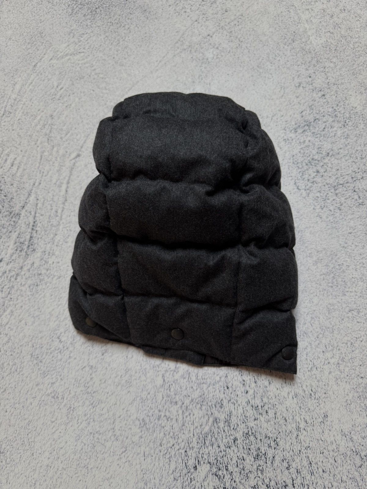 Moncler Moncler Balaclava Hat( Hood) One Size Gray Wool/Down Size ONE SIZE - 10 Thumbnail