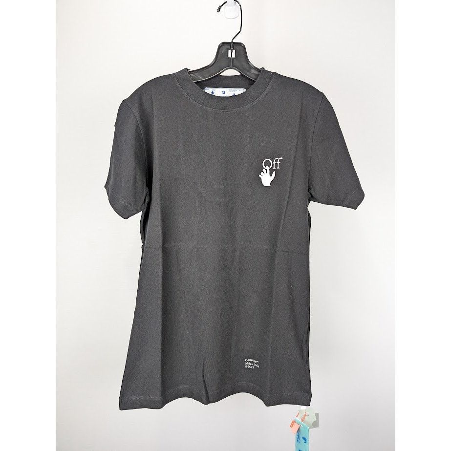 Off-White o1rshd1 Q:2 / Carav Arrow S/S Slim Tee in Black/White Size US XS / EU 42 / 0 - 3 Thumbnail