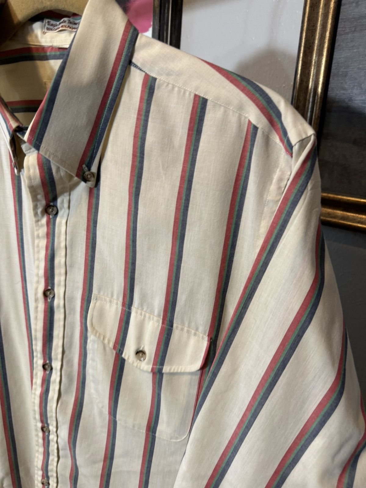 Vintage Vintage Striped Button Up Shirt Size US M / EU 48-50 / 2 - 2 Thumbnail