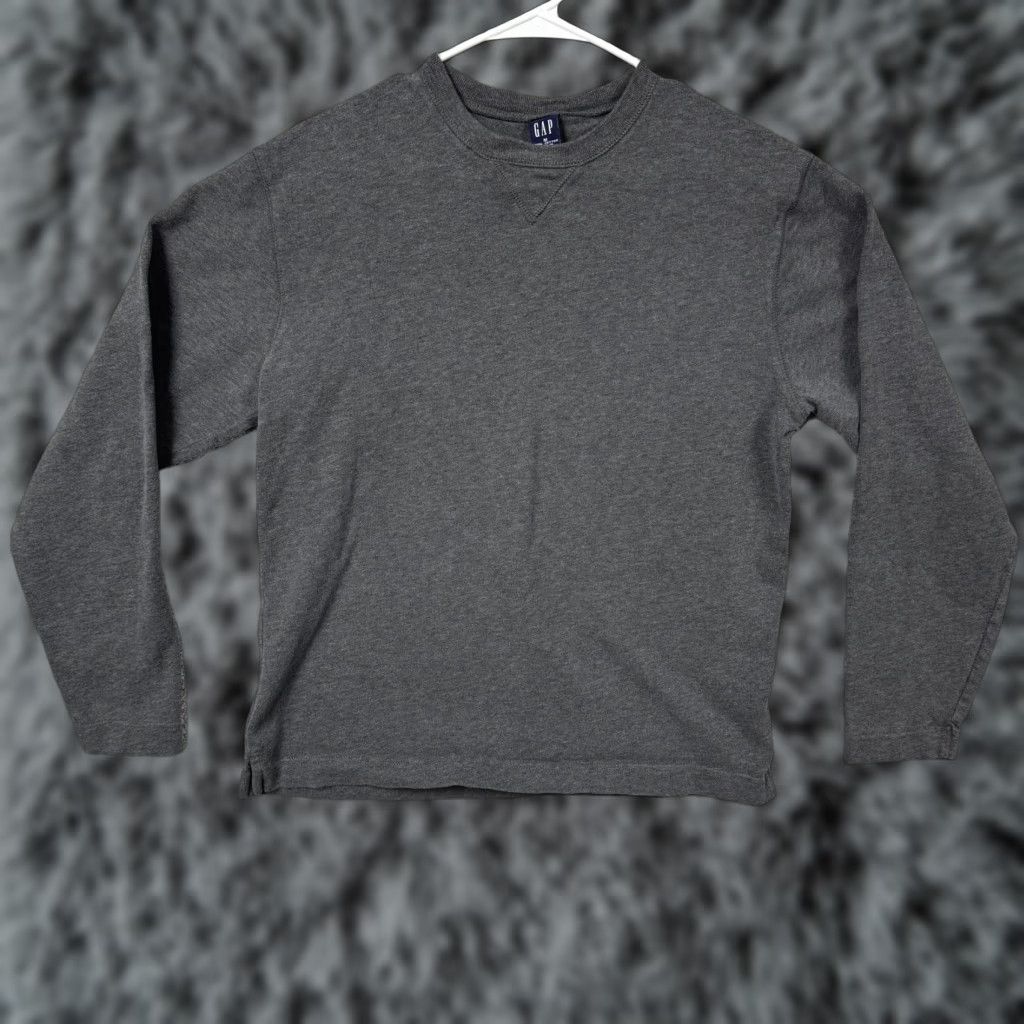 Gap VINTAGE Gap Sweatshirt Mens M Grunge 100% Cotton Indigo Sleaze Jesse Pinkman Gray Crew Neck Pullover All Seasons 2000s Size US M / EU 48-50 / 2 - 1 Thumbnail