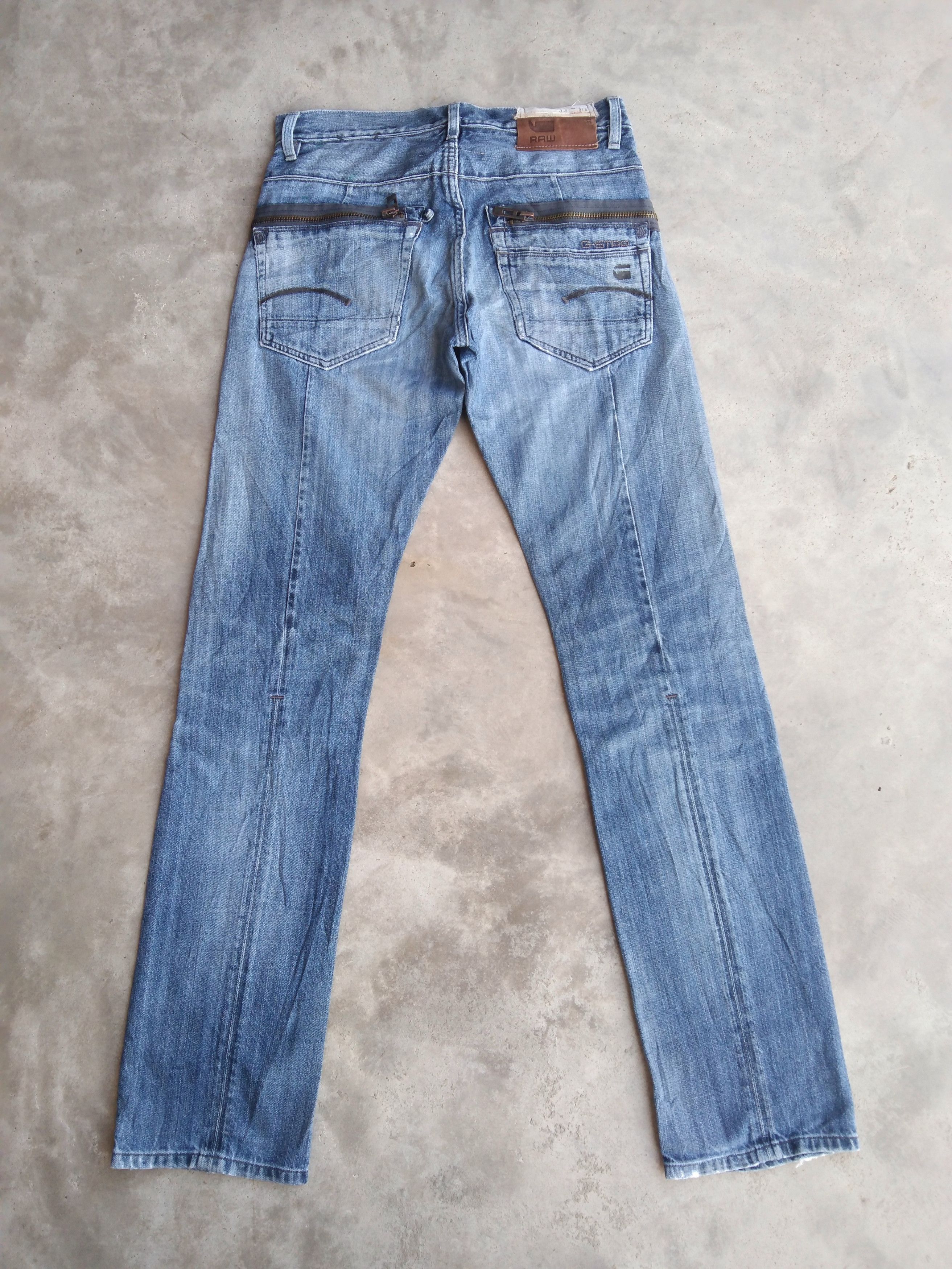 G-Star G Star Raw ZIPPED Jeans 32x35 Size US 32 / EU 48 - 2 Thumbnail