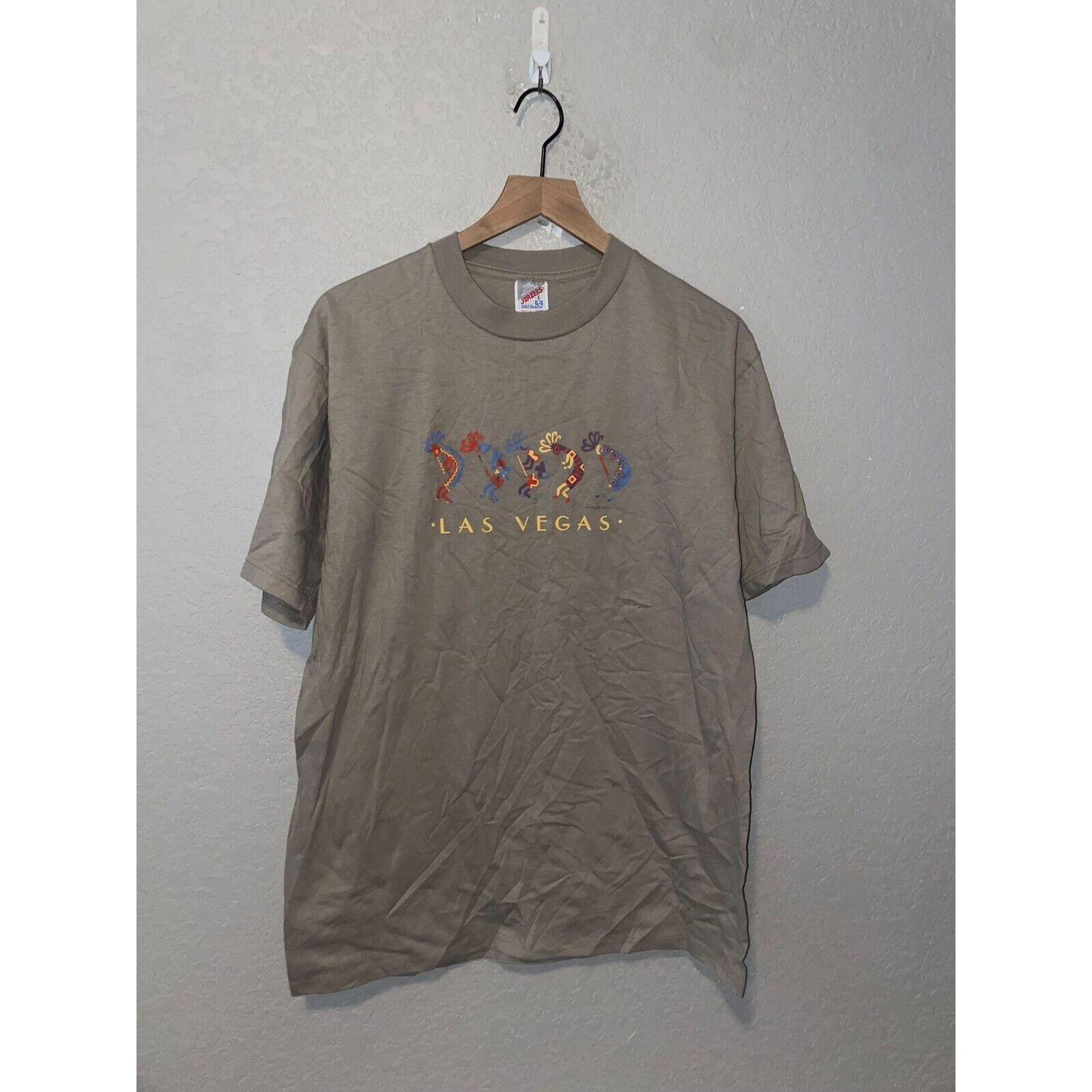Jerzees Vintage Kokopelli Shirt Las Vegas Aboriginal Dancer Tee 90s Size US L / EU 52-54 / 3 - 1 Thumbnail