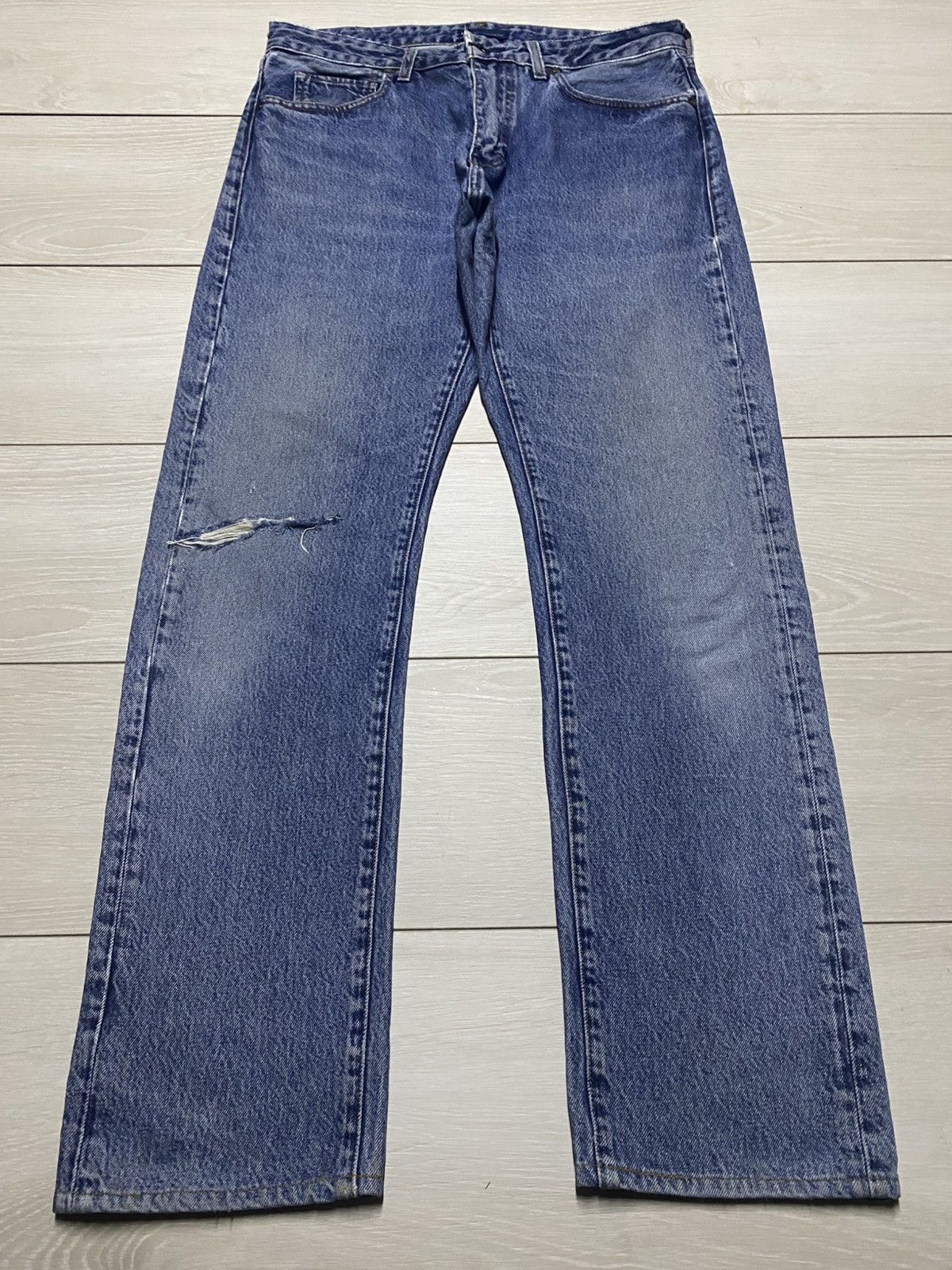 Levi's Made & Crafted Vintage Levis Made & Craft Distressed Tack Slim Jeans Size US 34 / EU 50 - 1 Thumbnail