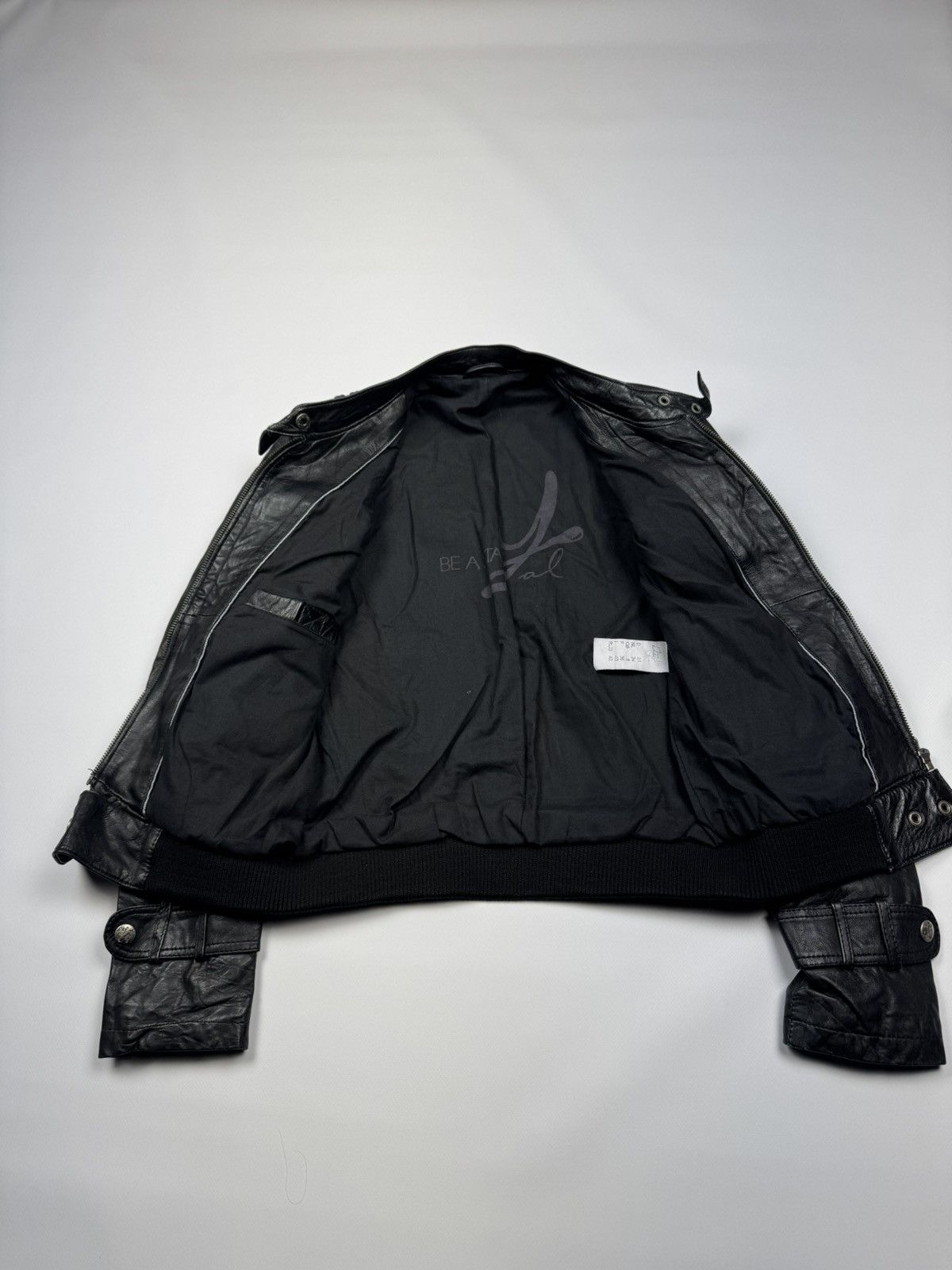 If Six Was Nine Vintage If Six Was Nine Style Woman's Biker Leather Jacket Size XS / US 0-2 / IT 36-38 - 9 Thumbnail