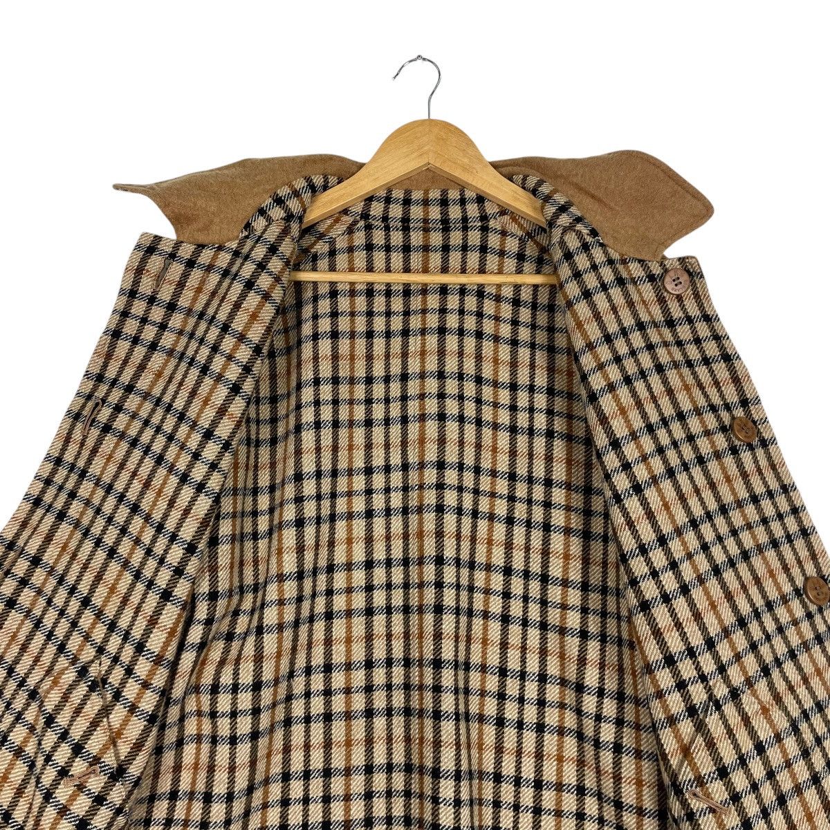 DAKS × Japanese Brand × Vintage 💥90s DAKS LONDON REVERSIBLE BUTTON WOOL JACKET Size US L / EU 52-54 / 3 - 11 Thumbnail