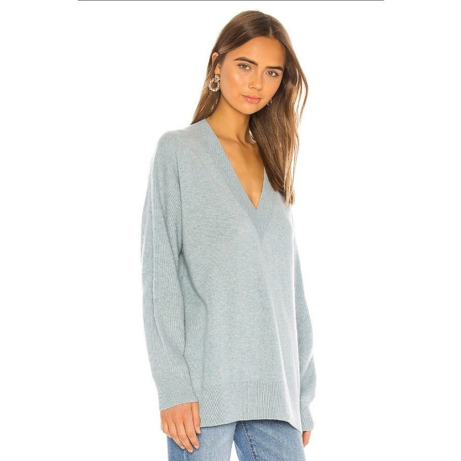 Rag & Bone Rag & Bone Cashmere Sea Foam Blue Oversized Logan Sweater M Size M / US 6-8 / IT 42-44 - 3 Thumbnail