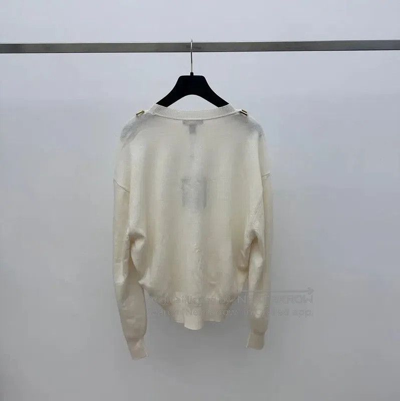 Louis Vuitton Louis Vuitton Cream Knitted Top for Women . Size S / US 4 / IT 40 - 2 Thumbnail