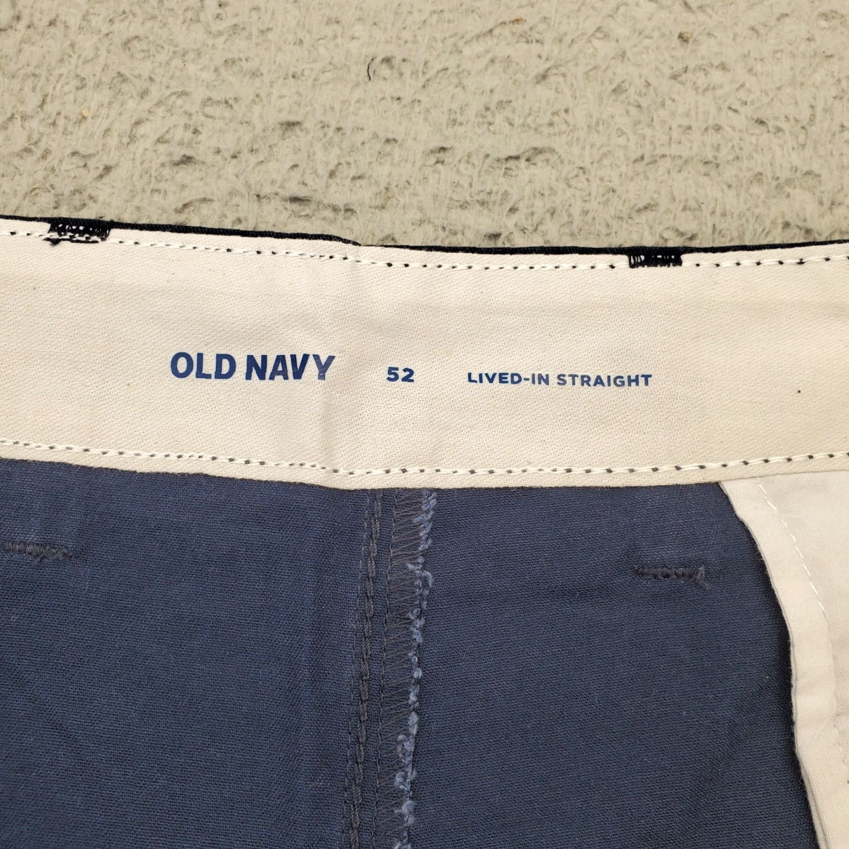 Old Navy Old Navy Mens Navy Lived In Straight Shorts Size 52 Regular Fit Flat Front Streetwear - 100% Cotton, Button Zip, Casual Summer Outdoor Mens Size US 36 / EU 52 - 6 Thumbnail