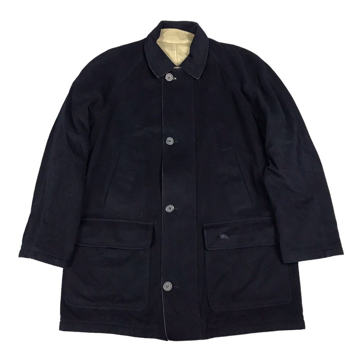 Burberry × Burberry Prorsum BURBERRY LONDON WOOL NAVY PARKAS COAT JACKET Size US L / EU 52-54 / 3 - 1 Thumbnail