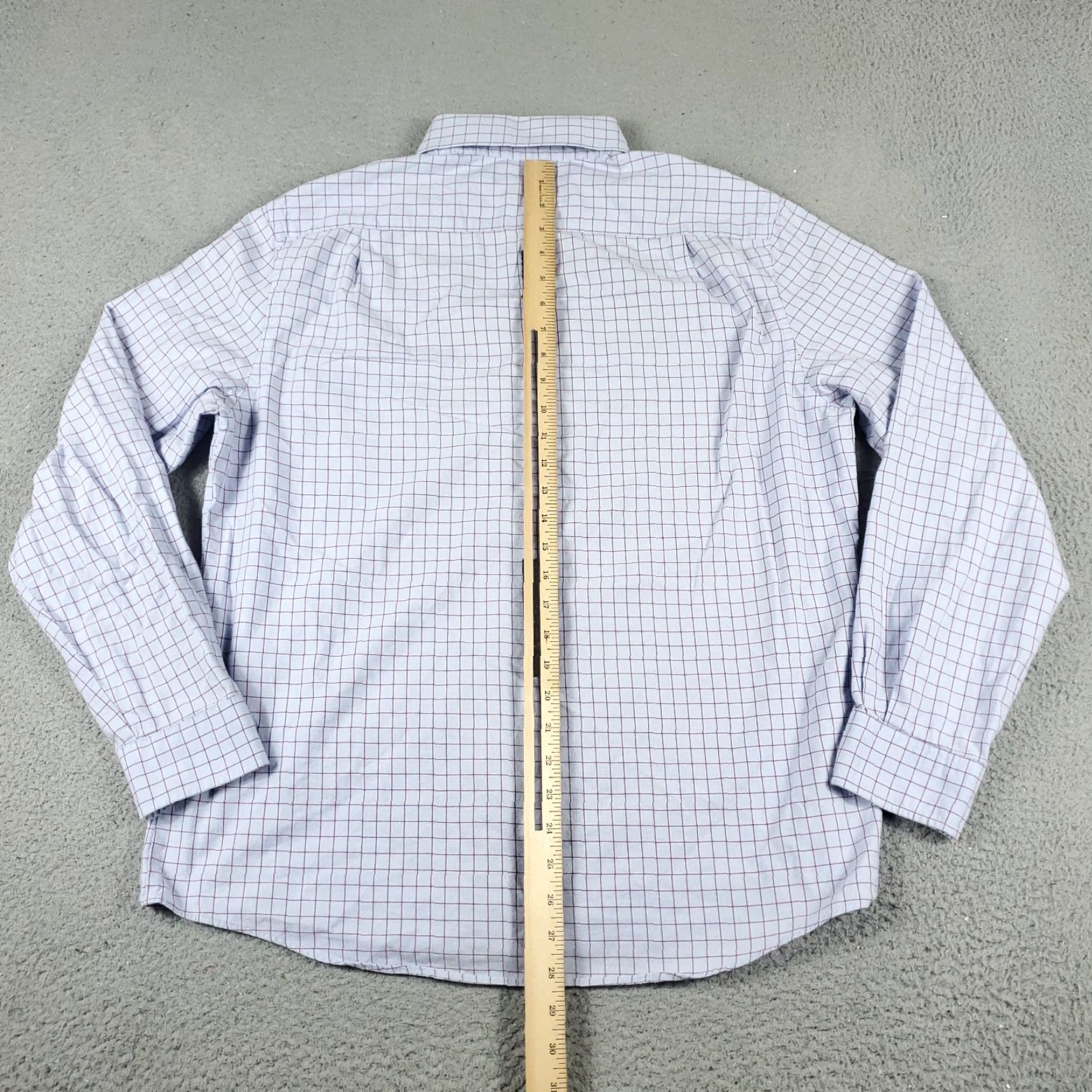 Tommy Hilfiger Tommy Hilfiger Button-Up Shirt Mens Large Blue Check Long Sleeve Casual Modern Size US L / EU 52-54 / 3 - 3 Thumbnail