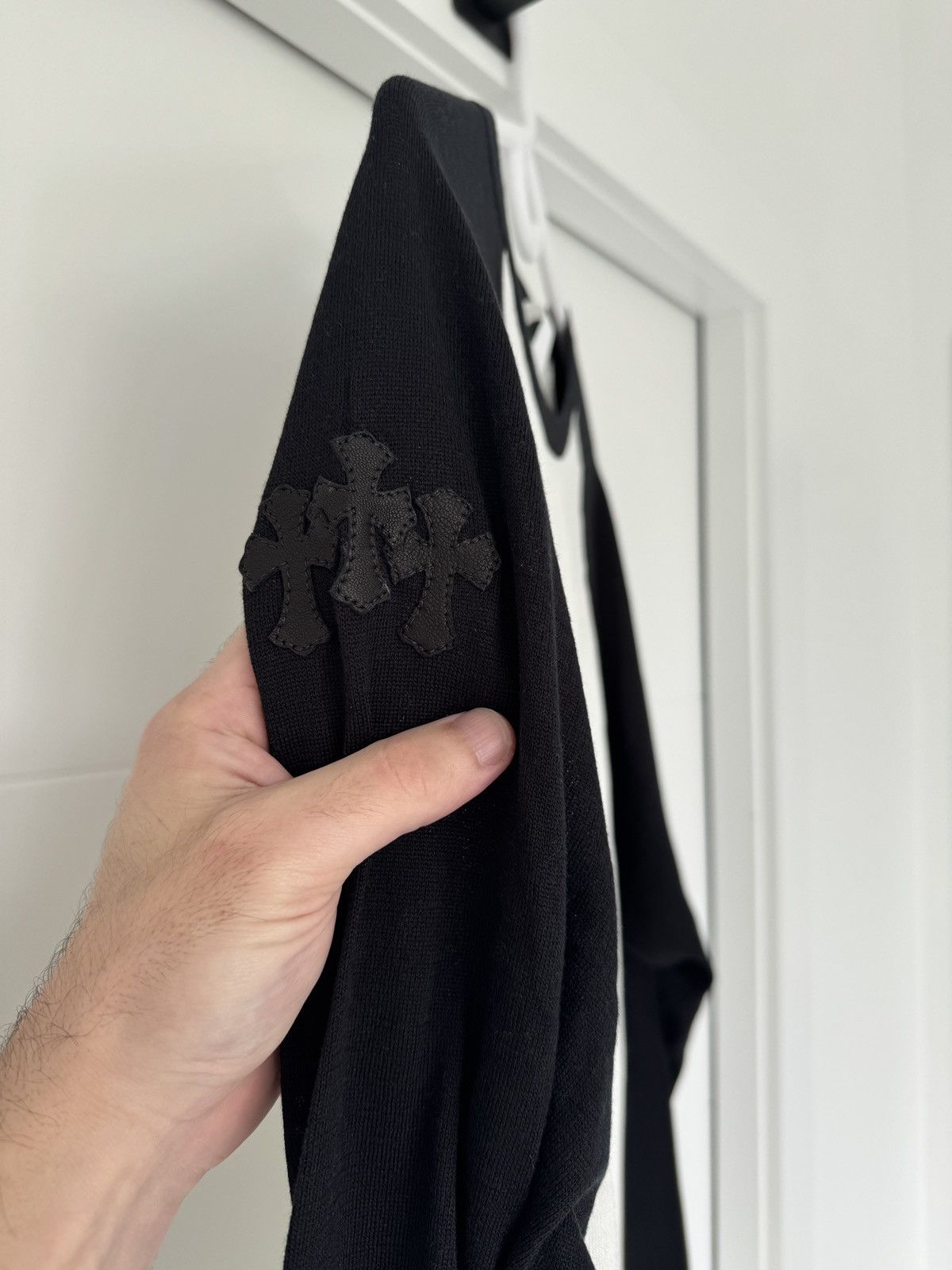 Chrome Hearts Chrome Hearts Mixed Emotions Longsleeve Leather Triple Patch Size US L / EU 52-54 / 3 - 3 Thumbnail