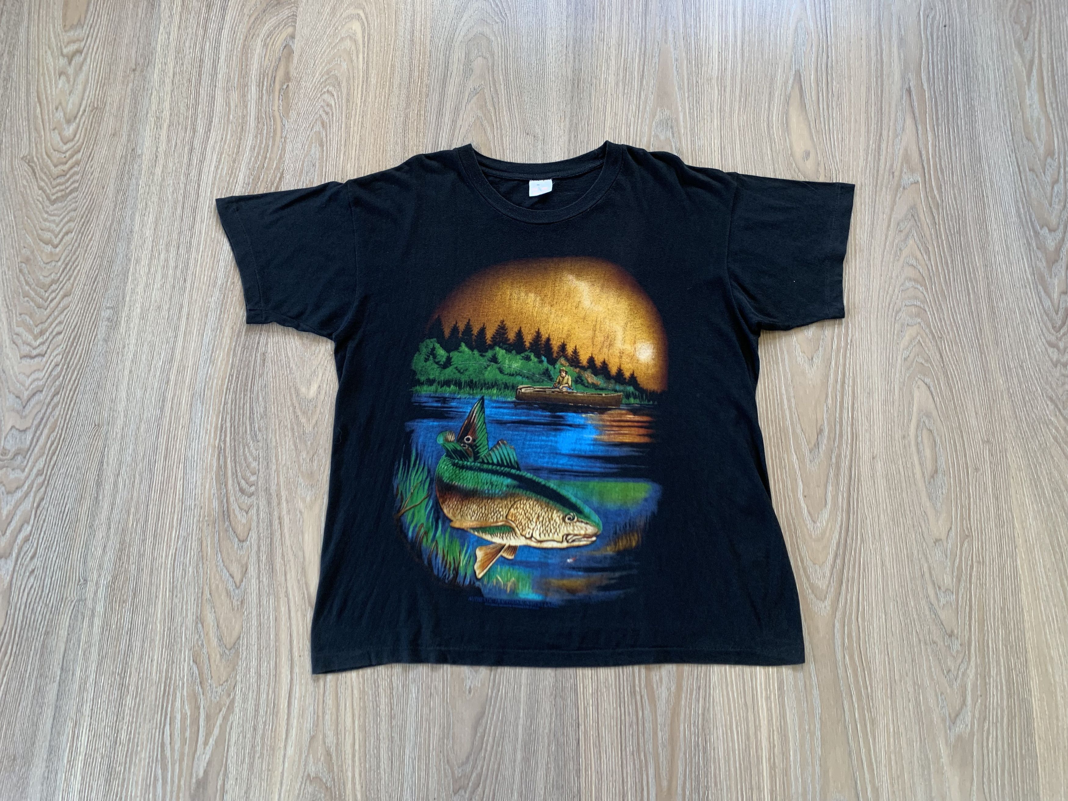 Other Retro Midnight Fish Printed T-Shirt Size US L / EU 52-54 / 3 - 1 Thumbnail