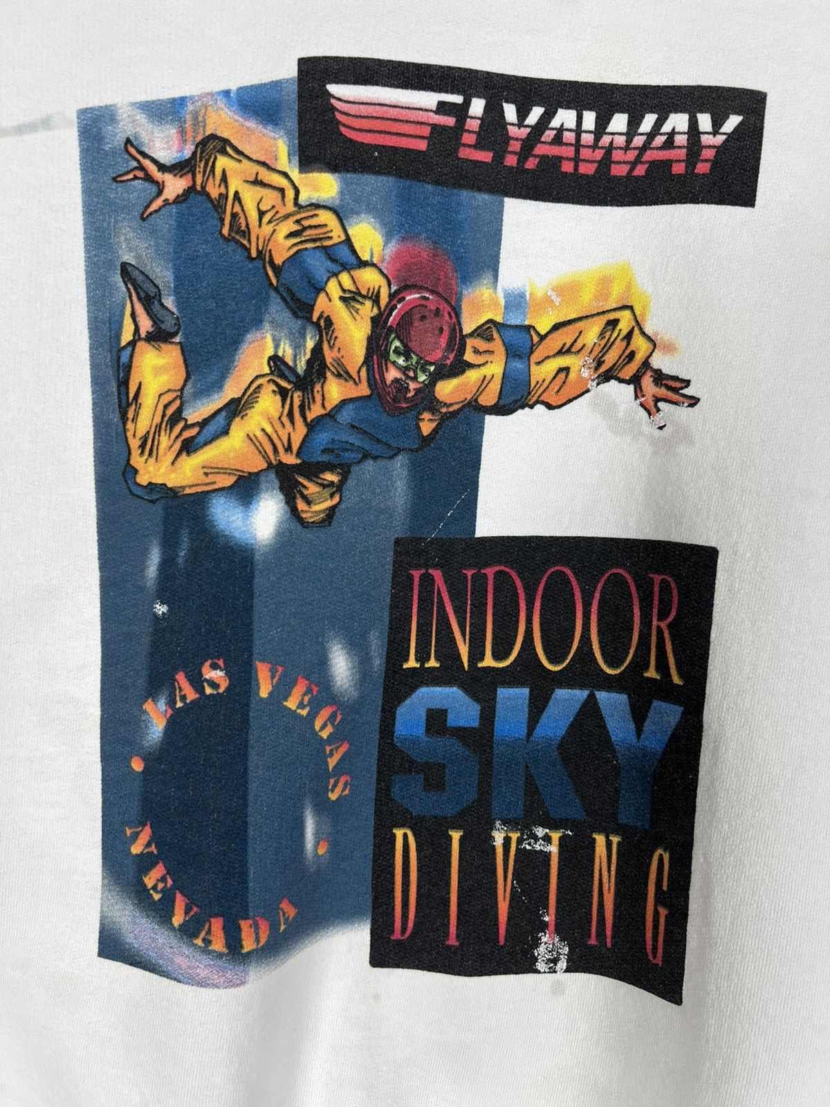 Vintage 90s Vintage FLYAWAY Las Vegas Nevada Skydiving Sweatshirt Size US XL / EU 56 / 4 - 12 Thumbnail