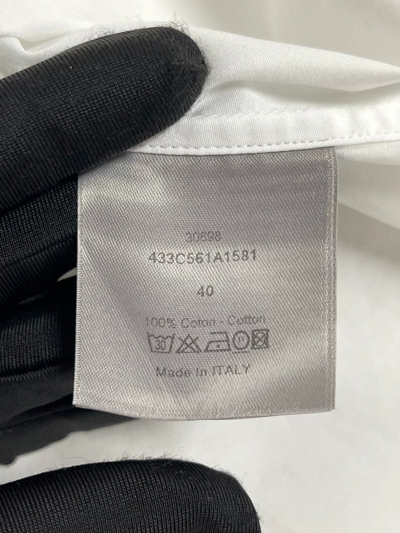 Dior Dior White Metal Button CD Letter Logo Long-sleeved Shirt 2 Size US XXS / EU 40 - 4 Thumbnail