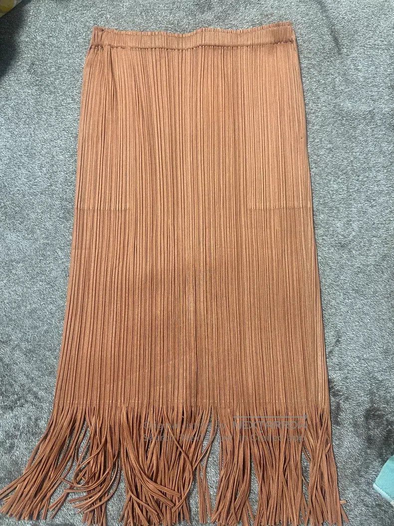 Issey Miyake Issey Miyake Brown Midi Skirt Size 25" / US 0 / IT 36 - 1 Thumbnail